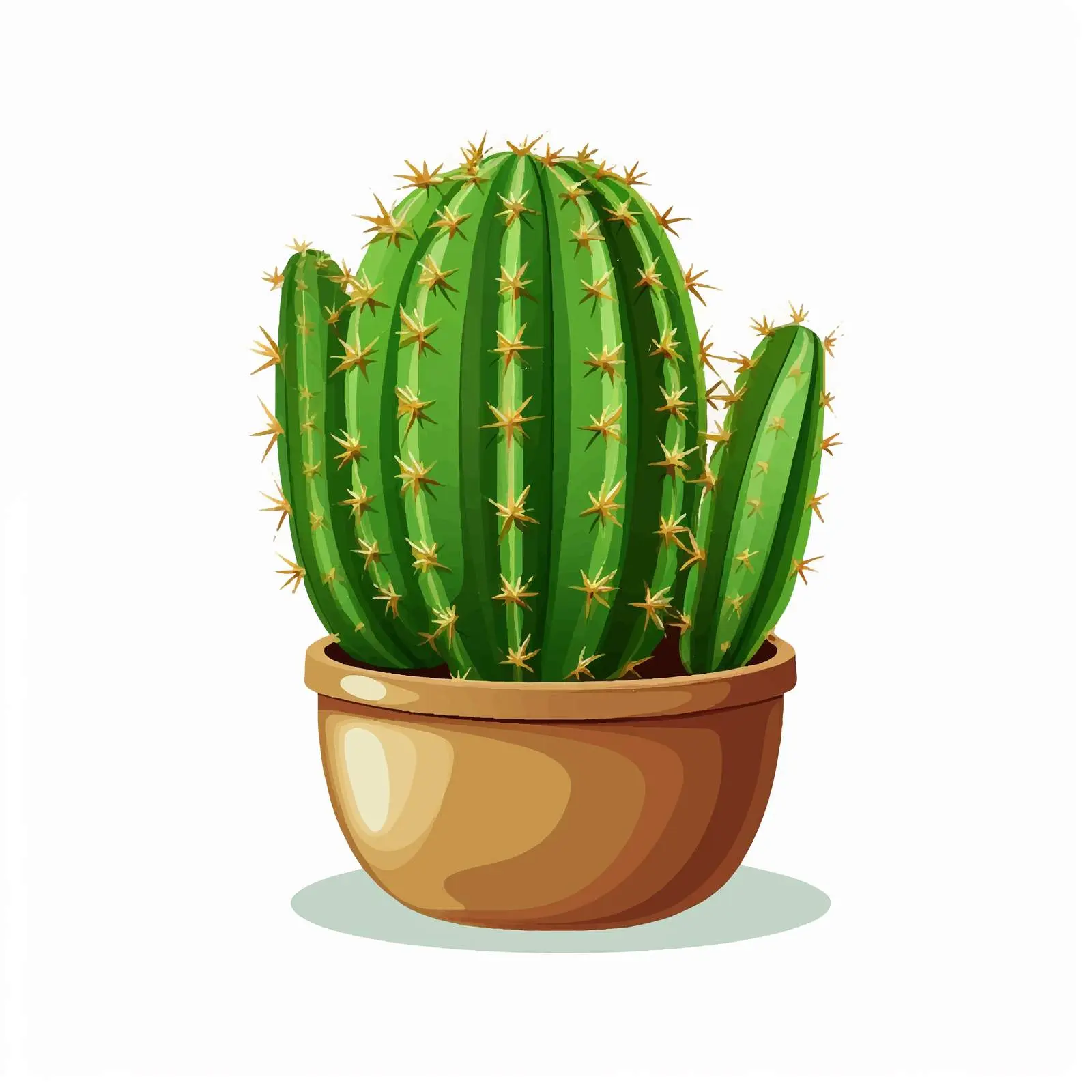 Cactus Vector on White Background for Design — free download from Dotvec