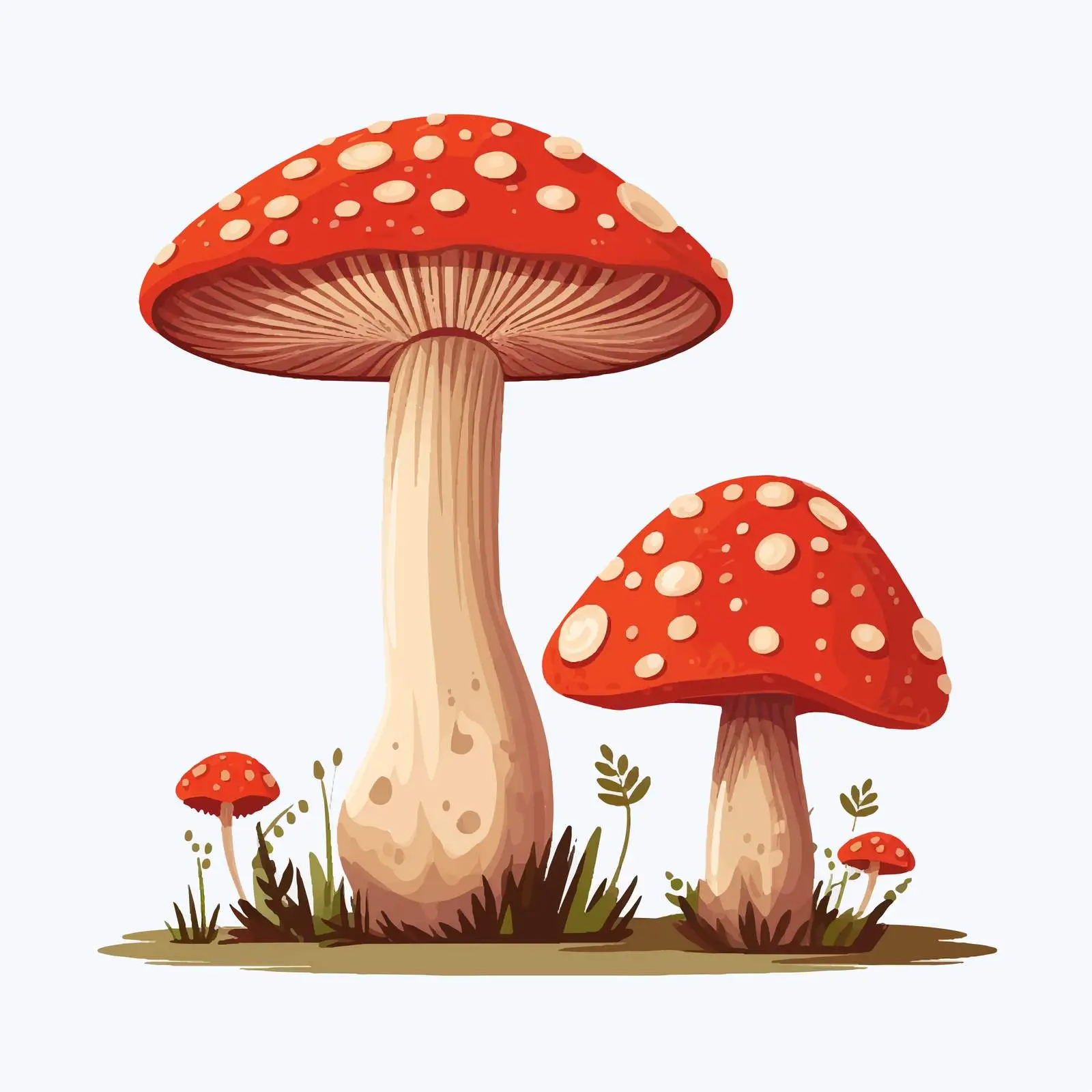 Caesar Mushrooms in Fresh Forest Environment — free download from Dotvec