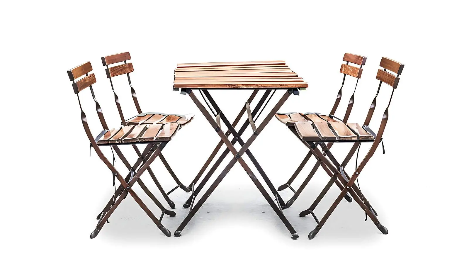 Outdoor Cafe Terrace with Breakfast Table and Chairs – free fresco image from Dotvec