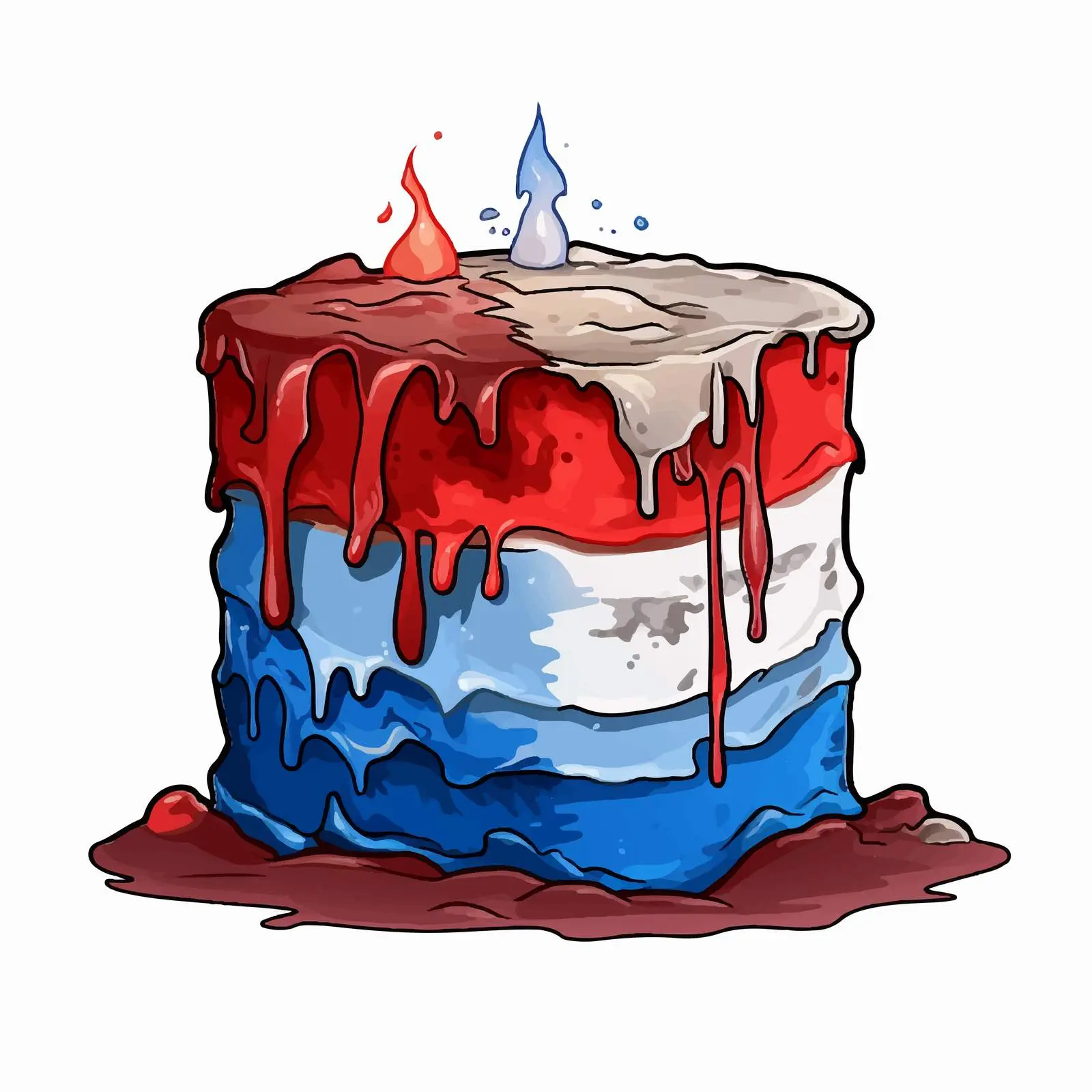 Conceptual Territory Occupation and Destruction Illustration — free download from Dotvec