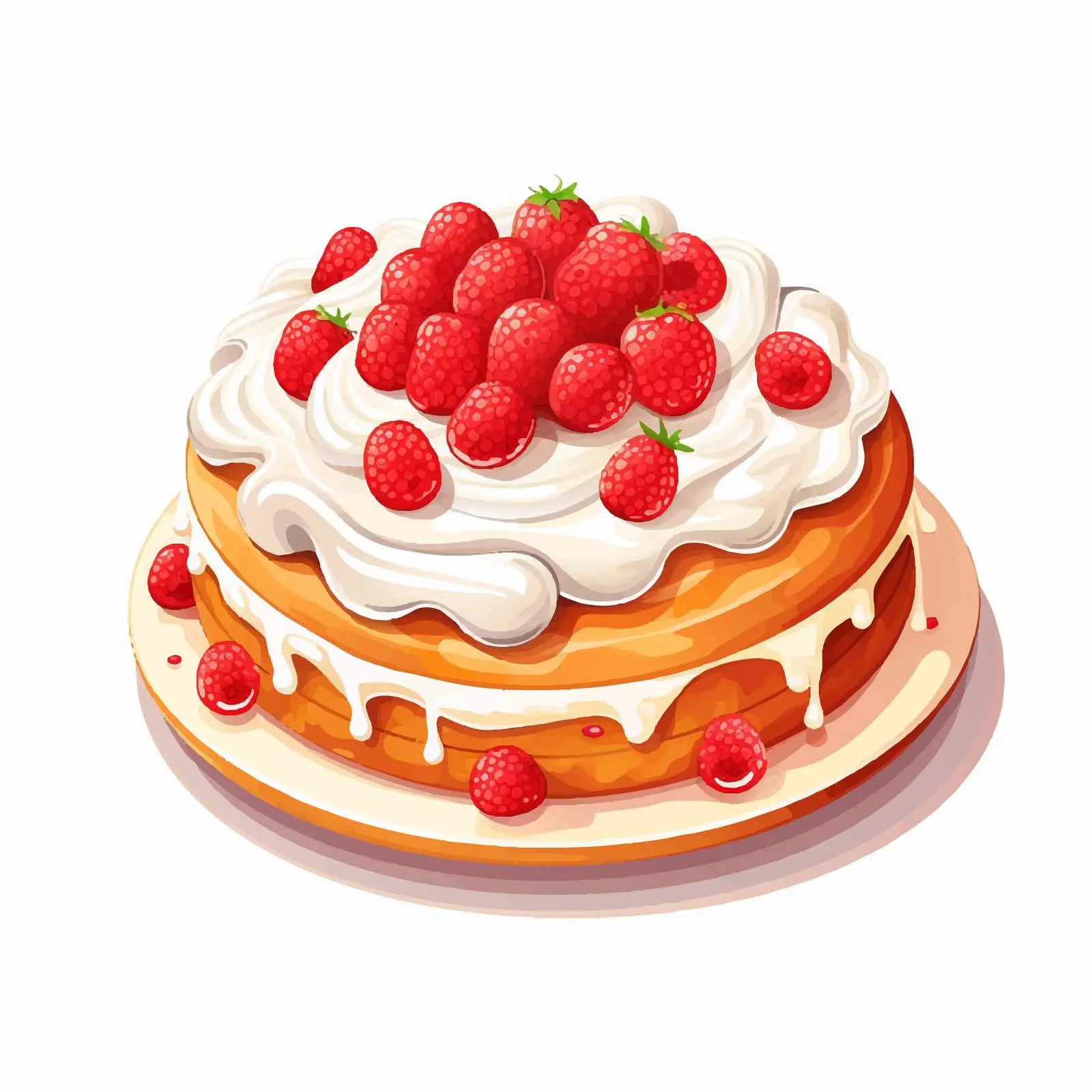Cake Illustration Isolated on White Background — free download from Dotvec