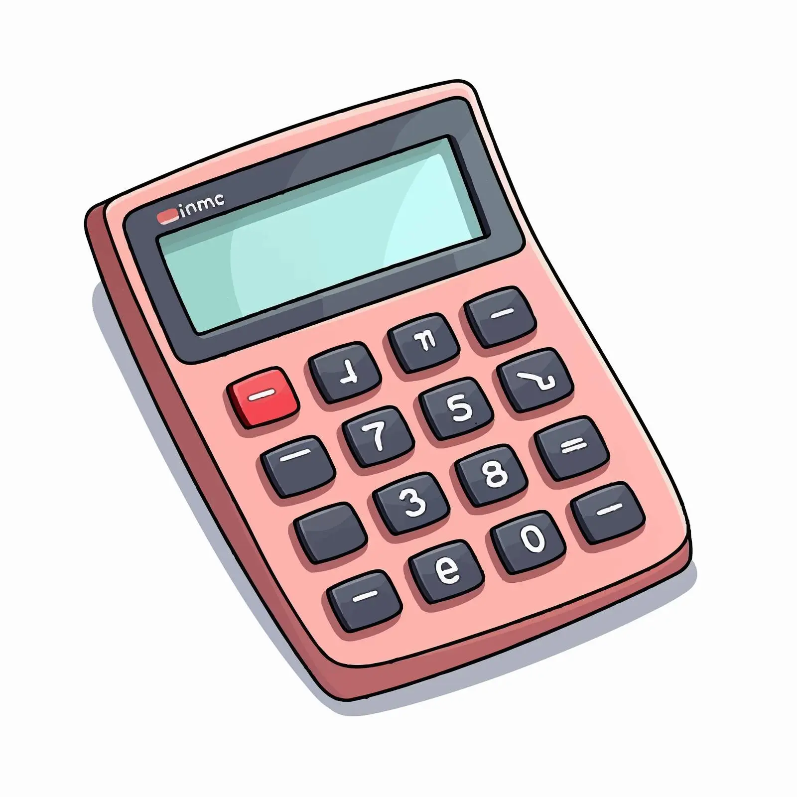 Isolated Cartoon Calculator Vector Illustration – free mathematics image from Dotvec