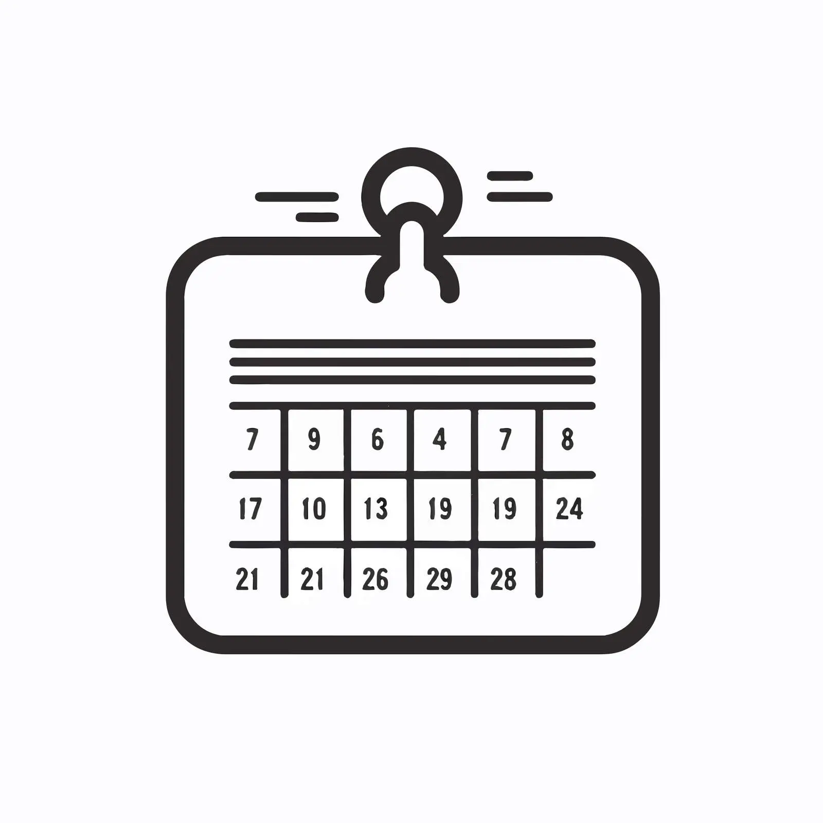 Calendar Reminder Icon Vector Illustration — free download from Dotvec