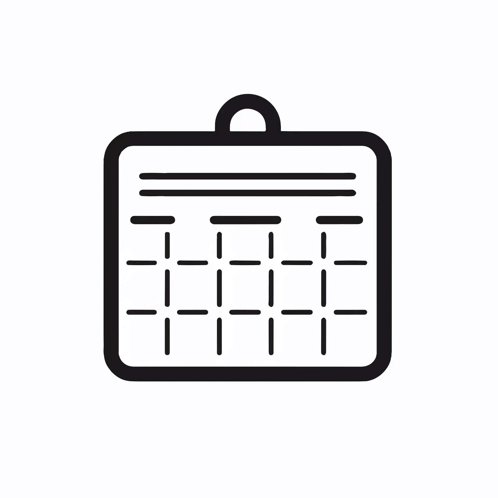 Line Style Calendar Reminder Icon Illustration — free download from Dotvec
