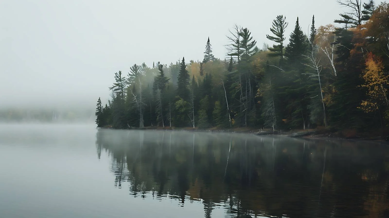 Tranquil Northern Minnesota Lake with Pine Trees — free download from Dotvec