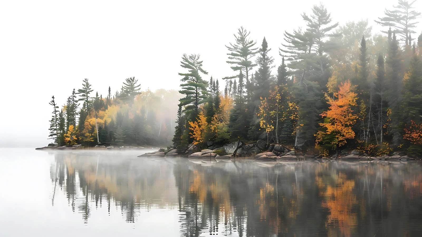 Tranquil North Minnesota Lake with Shoreline Pines — free download from Dotvec