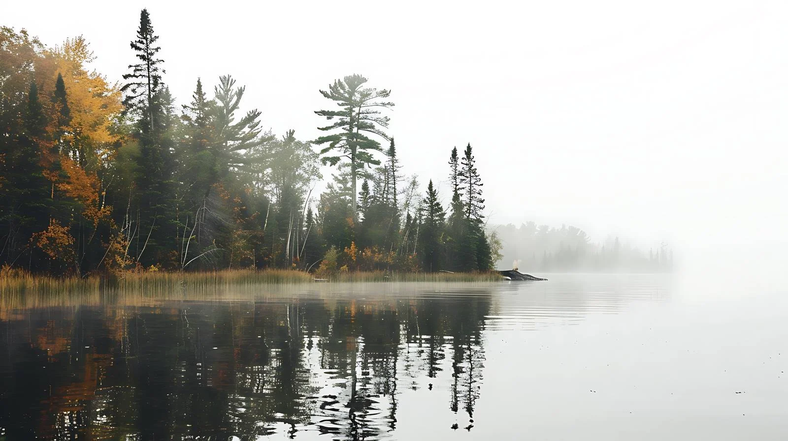 Tranquil Minnesota Lake Amidst Pine Trees — free download from Dotvec