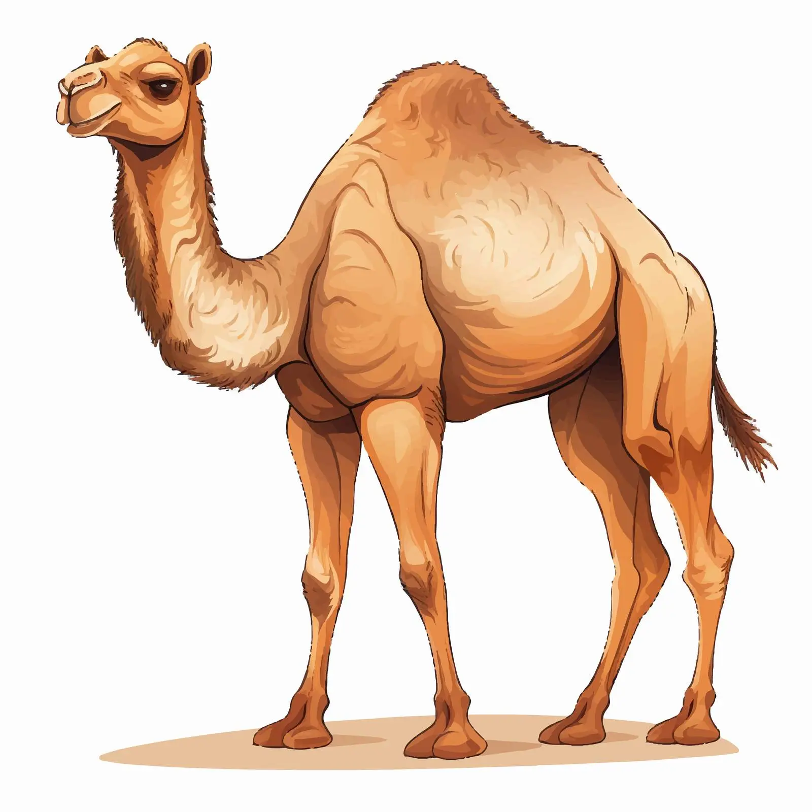 Camel Sketch Illustration on White Background — free download from Dotvec