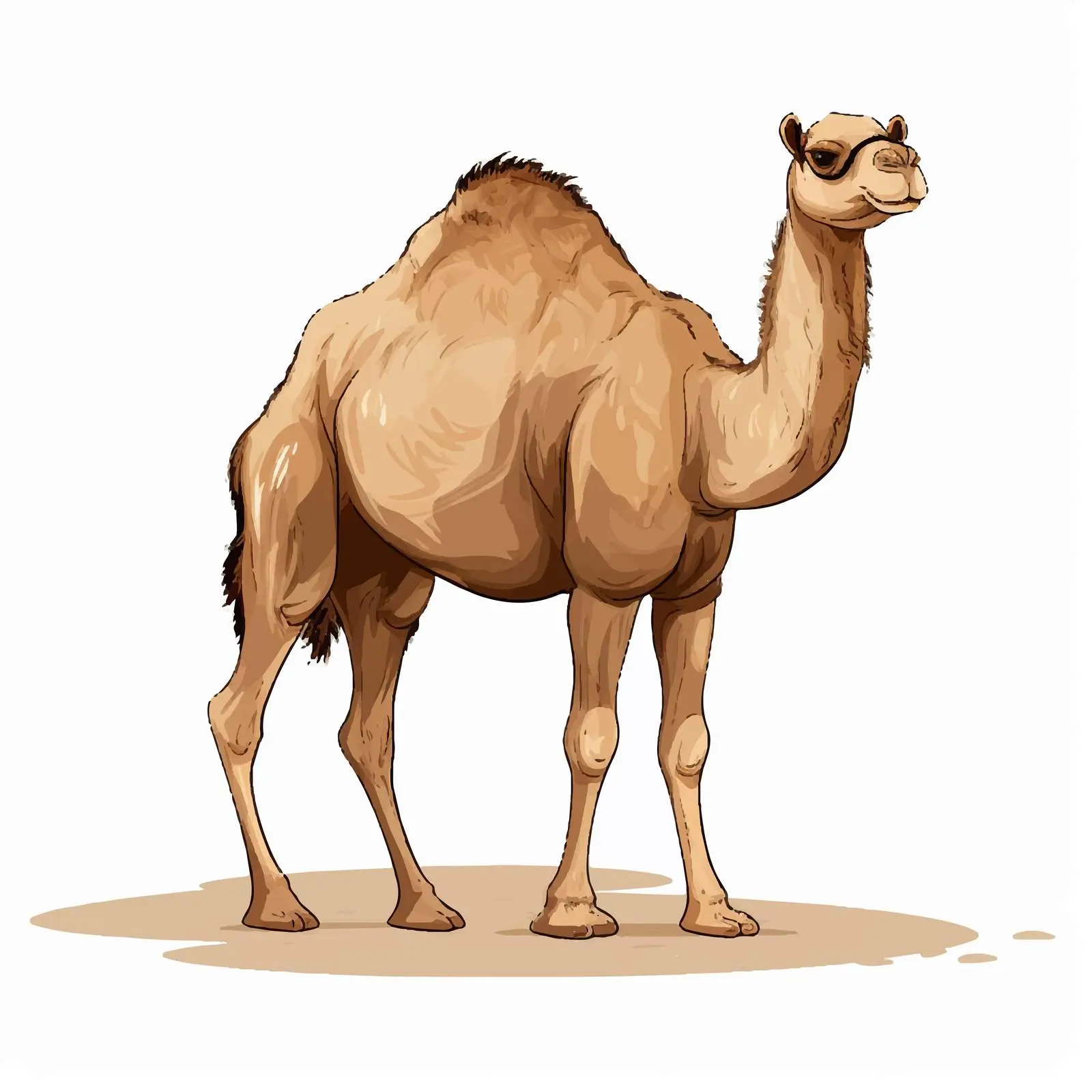 Camel Sketch Illustration on White Background — free download from Dotvec