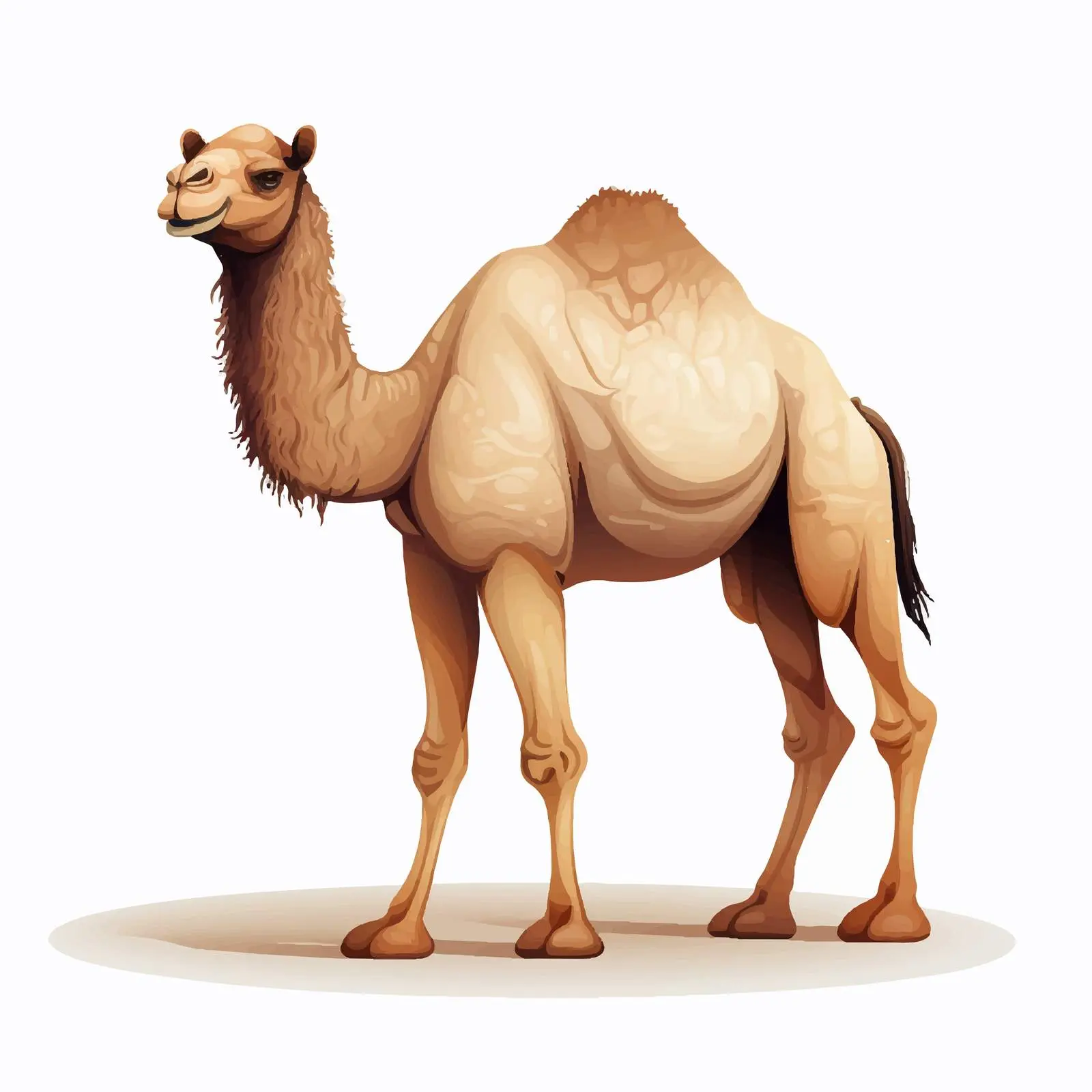 Top View Camel Vector Illustration on White — free download from Dotvec