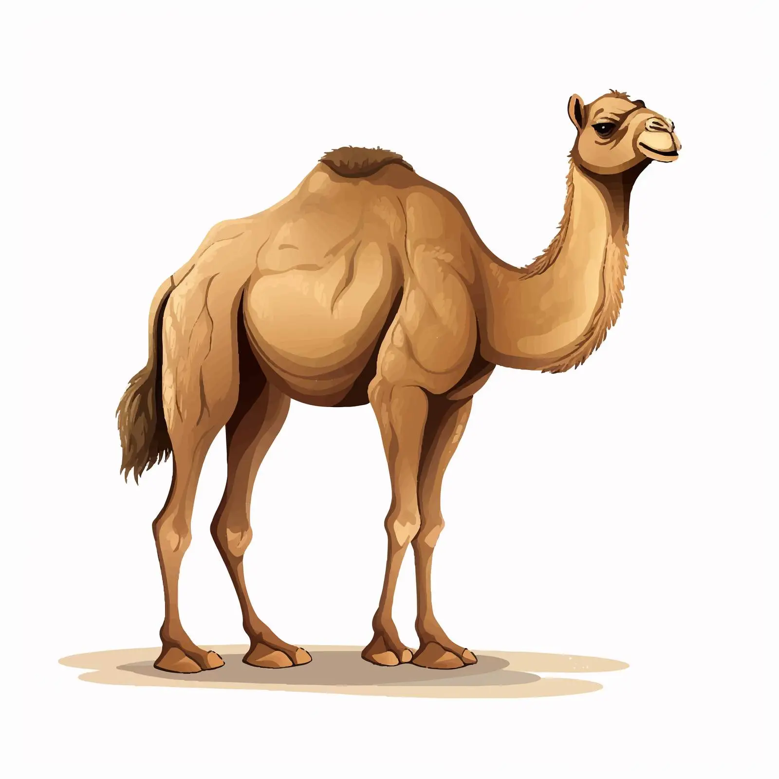 Top View Camel Vector Illustration on White Background – free web use image from Dotvec