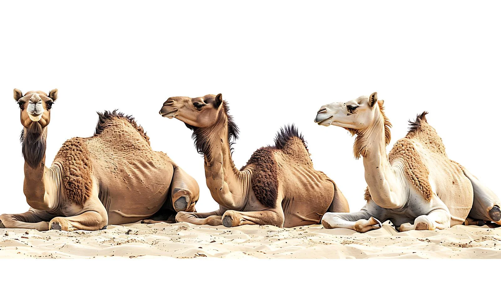 Camels on Egyptian Beach — free download from Dotvec