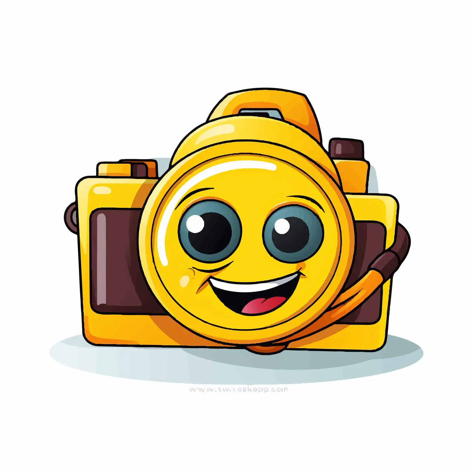Cartoon Smiley Camera Vector Illustration — free download from Dotvec