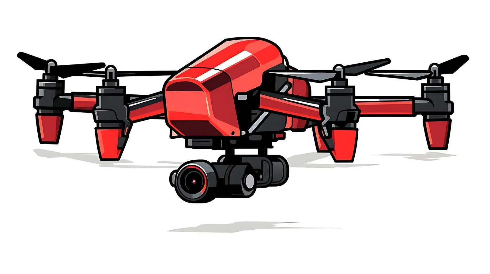 Camera Drone Vector Pictograph — free download from Dotvec