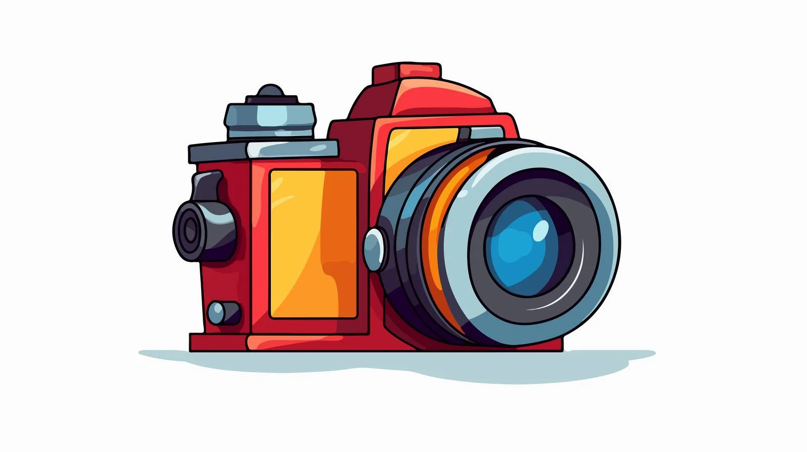 Premium Cartoon Camera Vector Illustration — free download from Dotvec