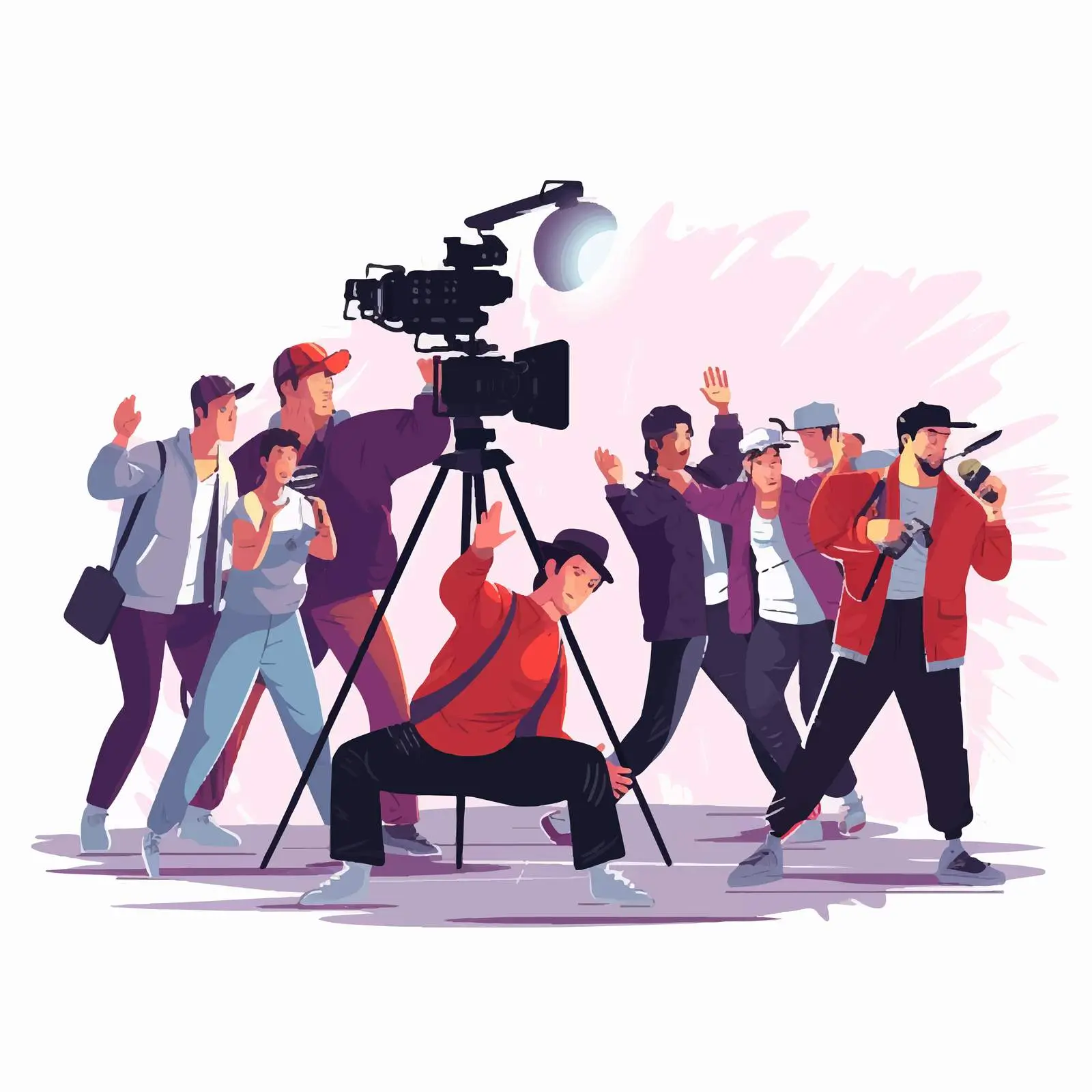 Film Making Process with Cameramen and Actors – free recording image from Dotvec