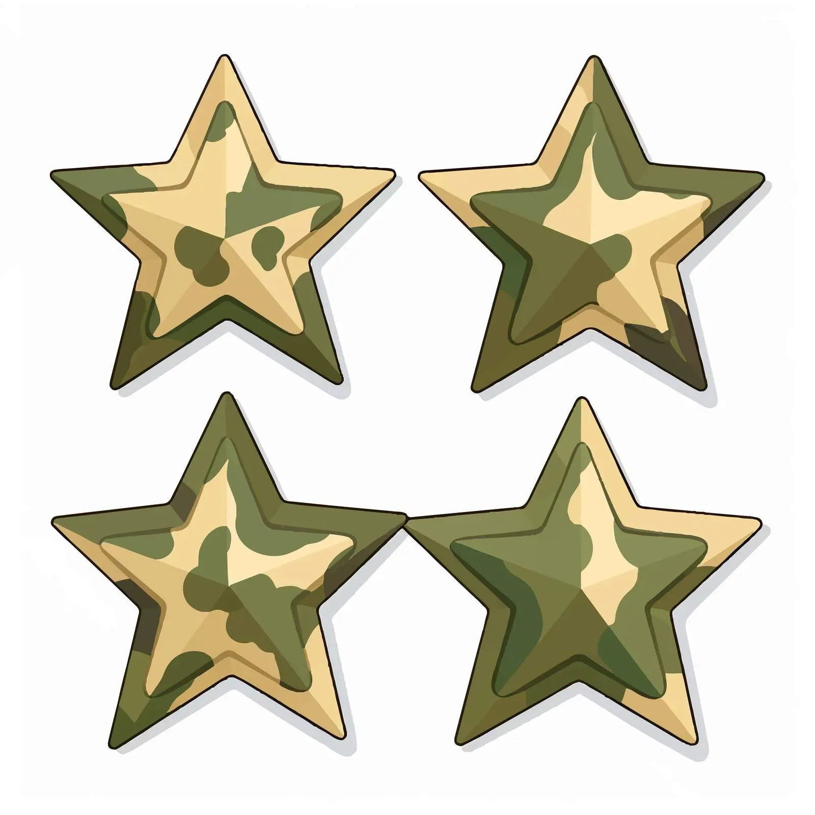 Khaki Military Stars Camouflage Vector Image — free download from Dotvec