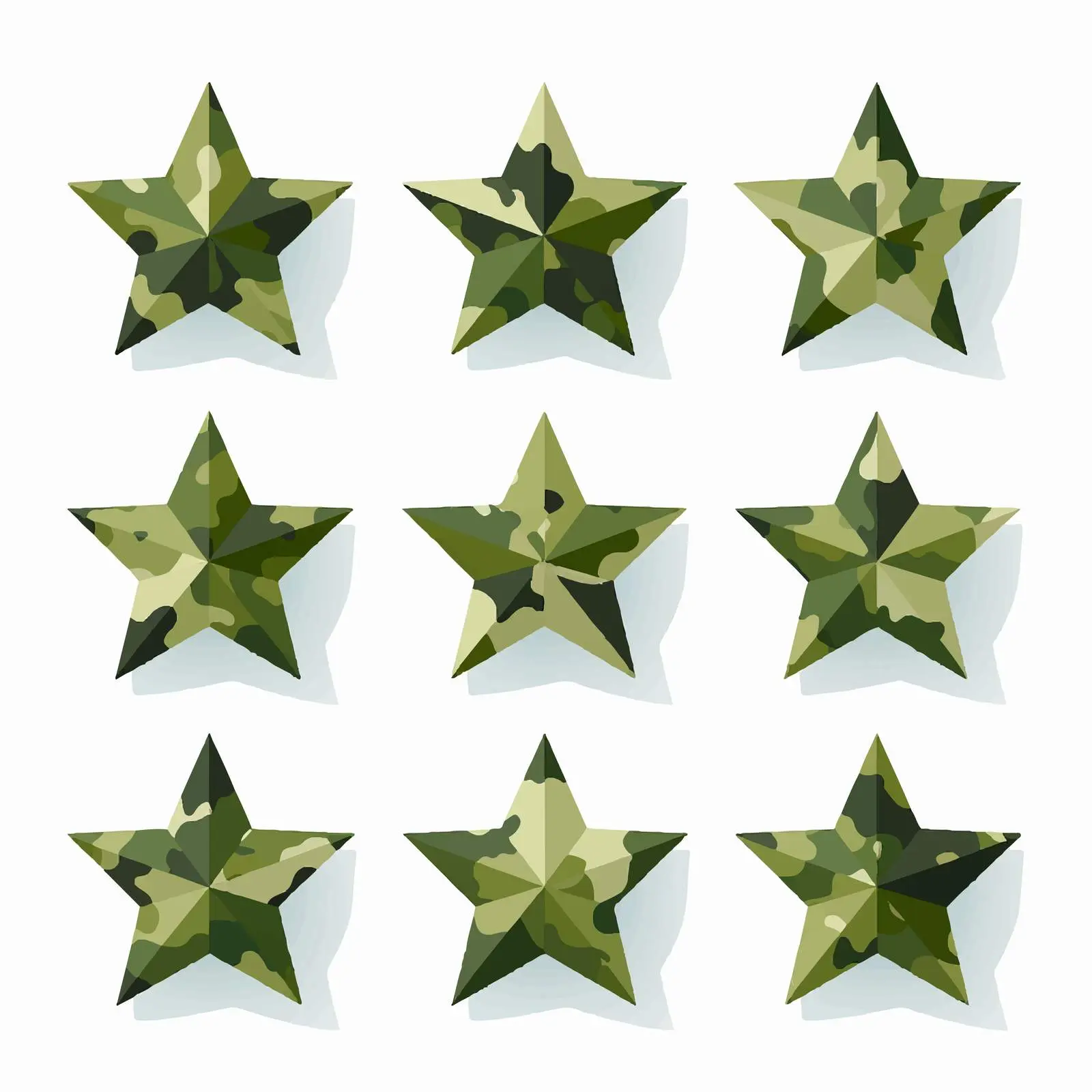 Khaki Military Stars Camouflage Clip Art — free download from Dotvec