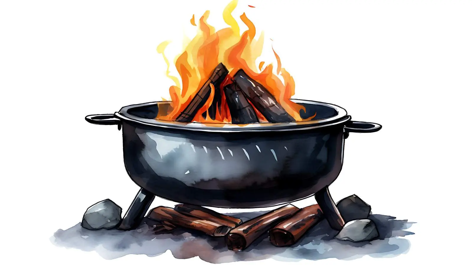 Campfire Cooking Scene — free download from Dotvec