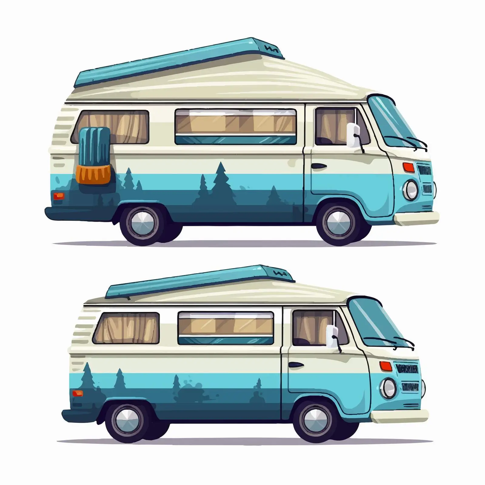 Campervan Pickup Car for Summer Travel — free download from Dotvec