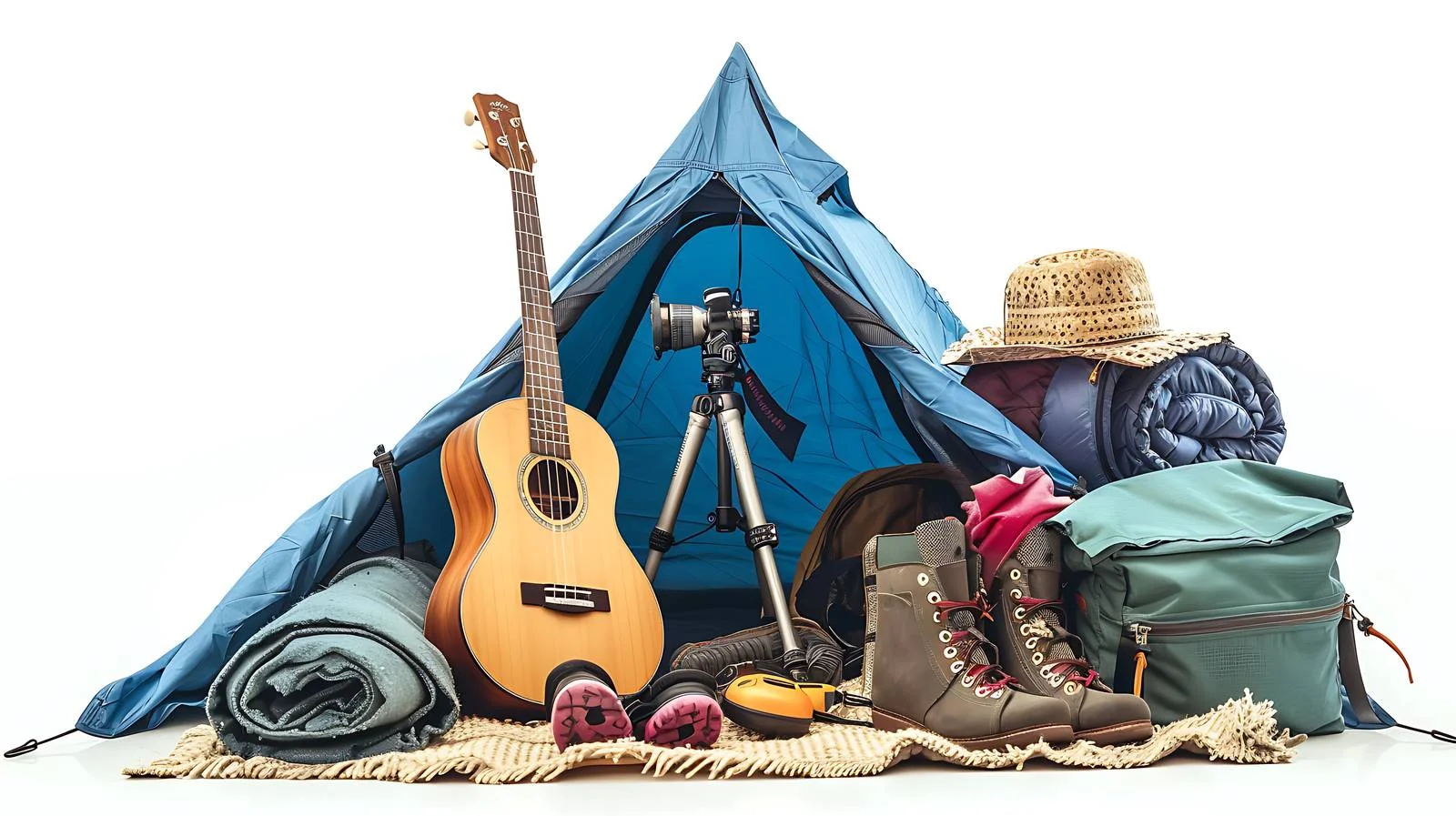 Camping Gear in Tent — free download from Dotvec