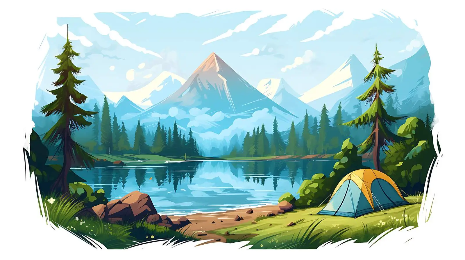 Serene Camping Adventure — free download from Dotvec