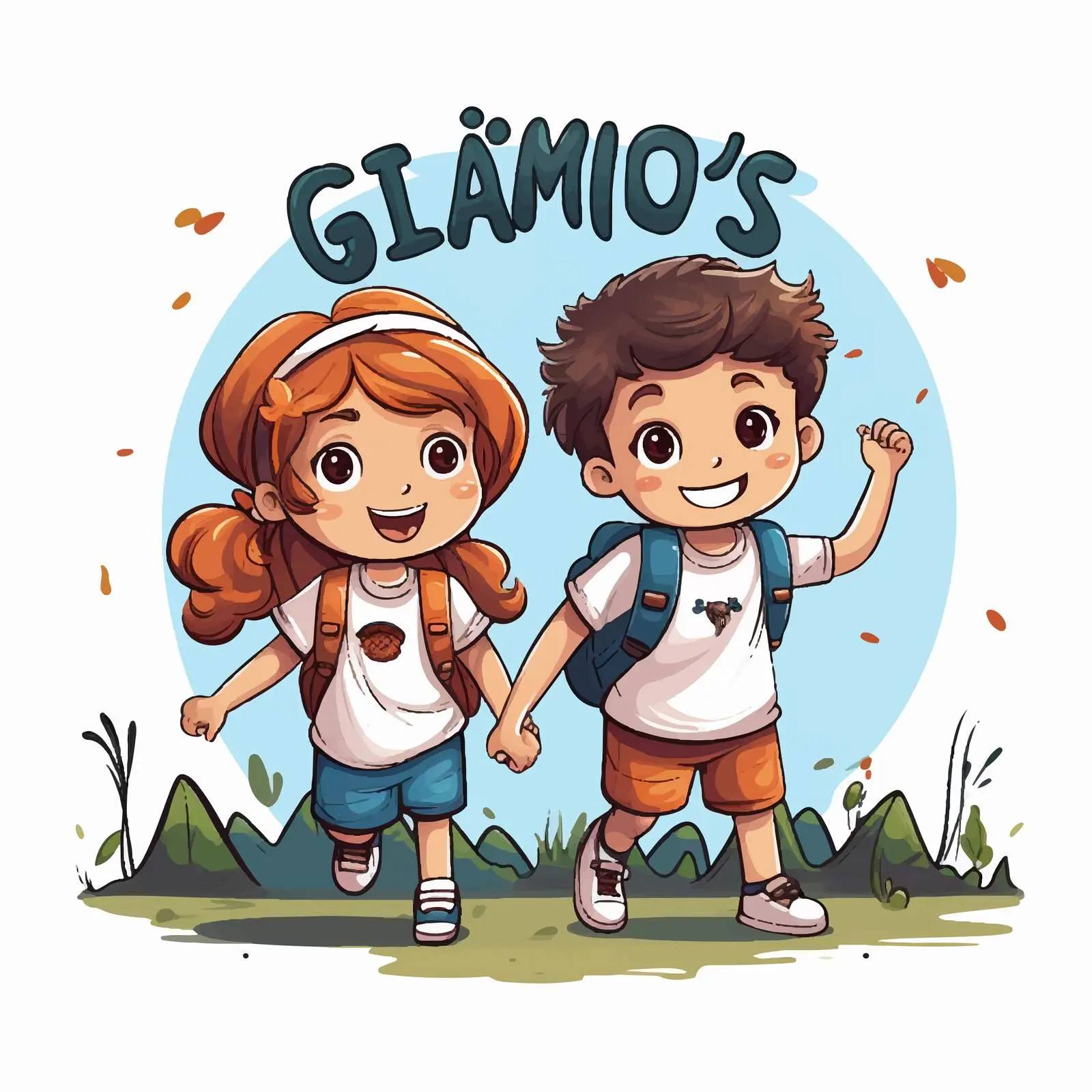 Kids Camping Adventure Vector Design – free tents image from Dotvec