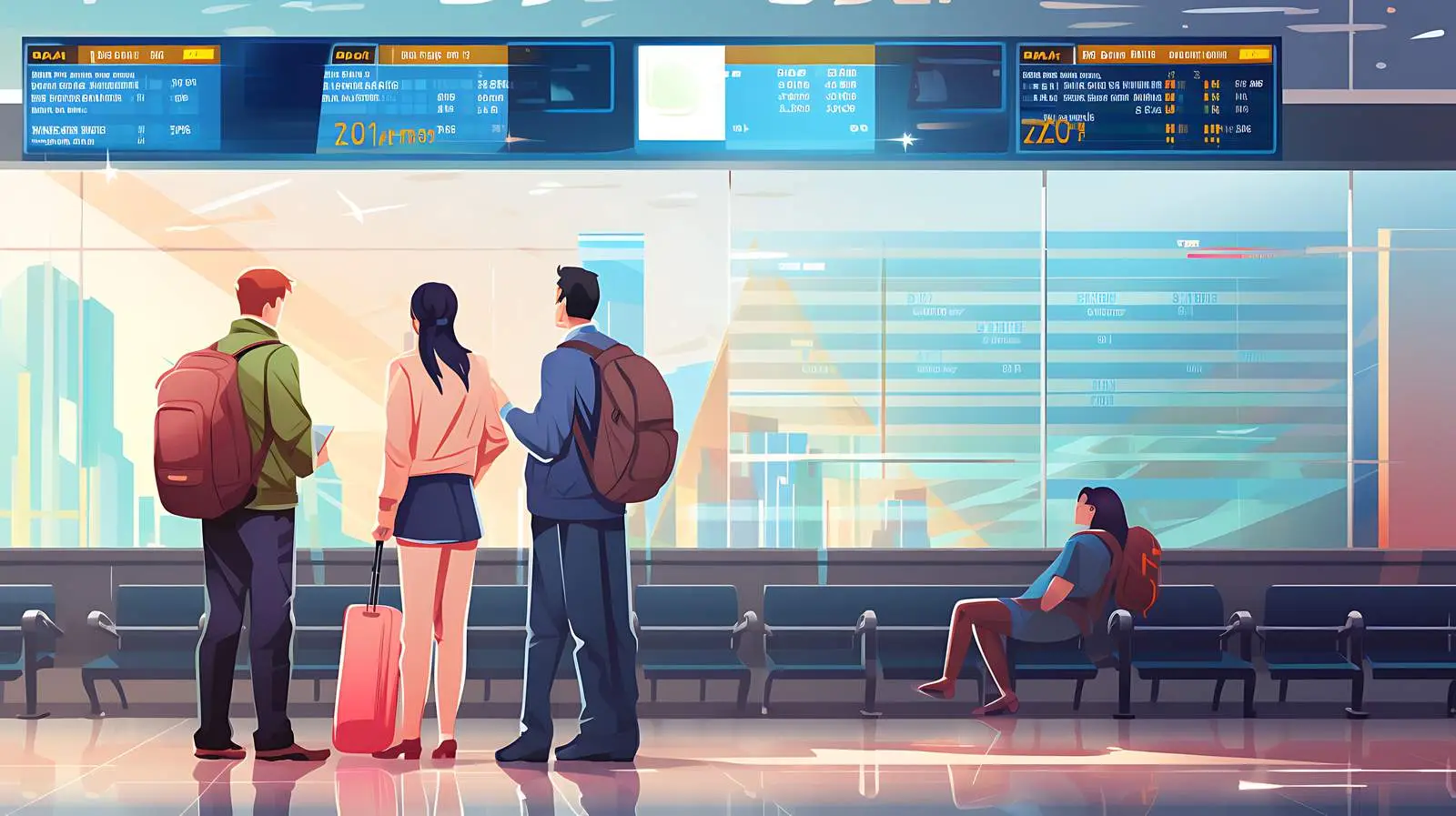 Travel Disruption due to Canceled Flights – free uncertainty image from Dotvec