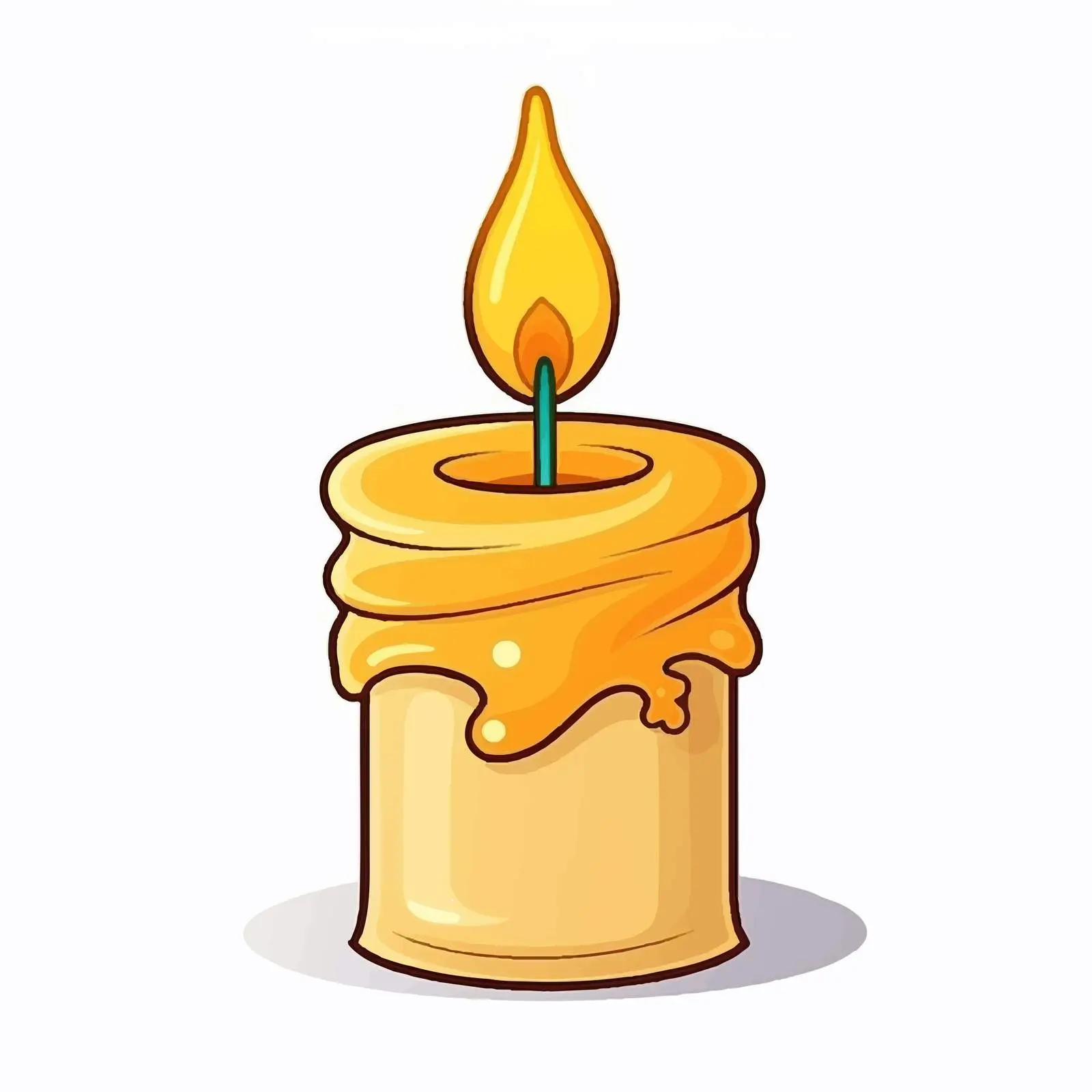 Birthday Candle Icon - Cartoon Vector Illustration — free download from Dotvec