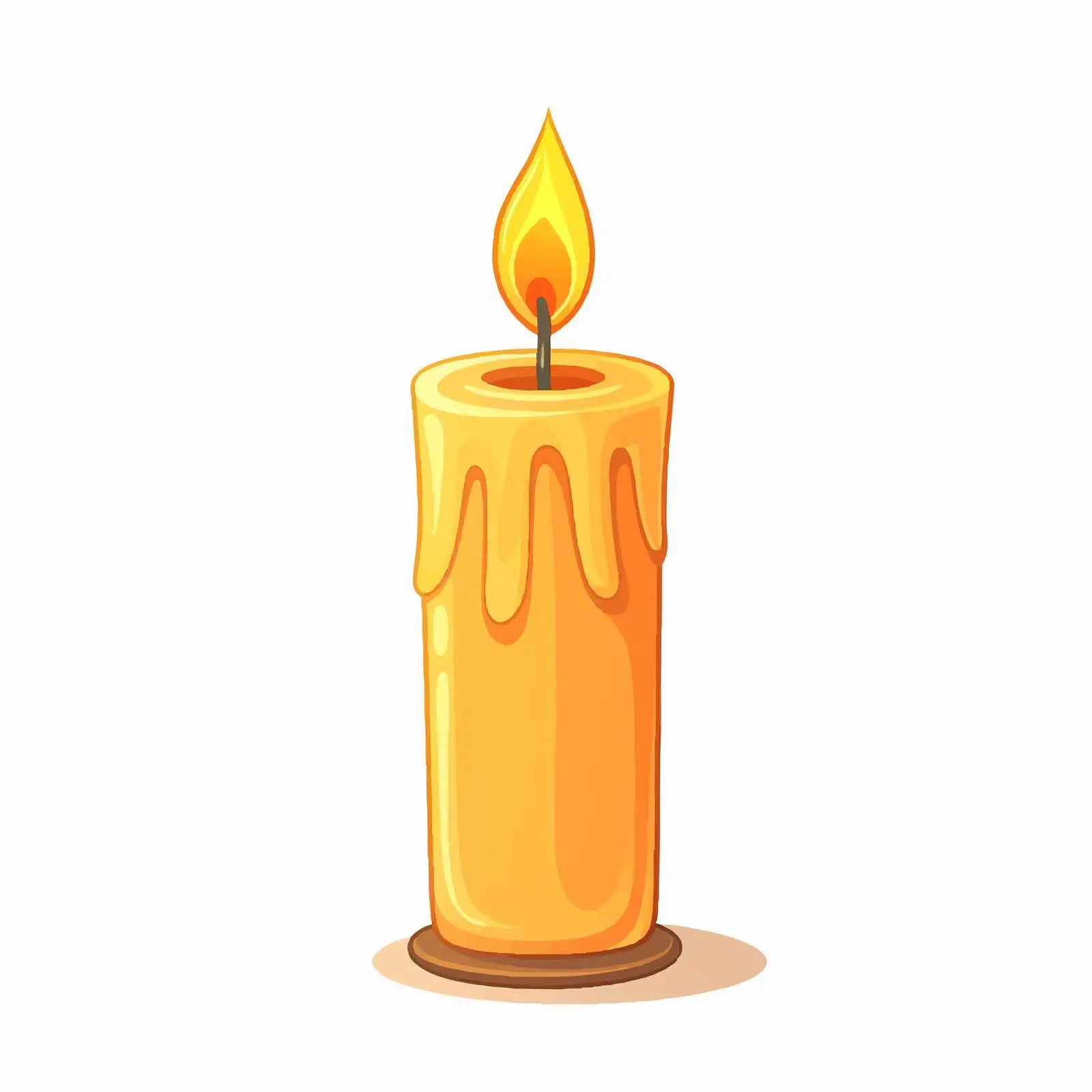 Isolated Candle Vector Illustration on White Background — free download from Dotvec