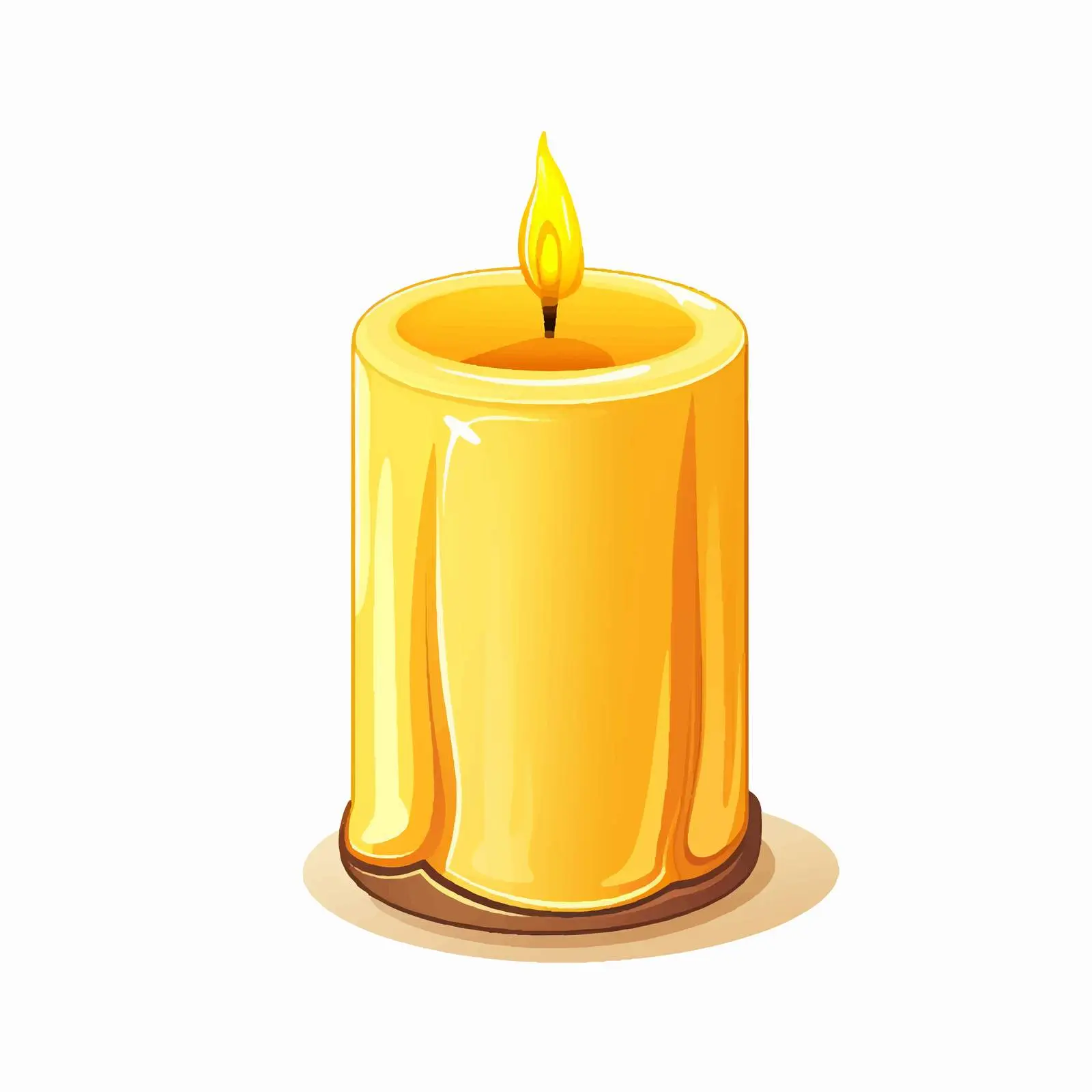 Candle Vector Illustration on White Background — free download from Dotvec