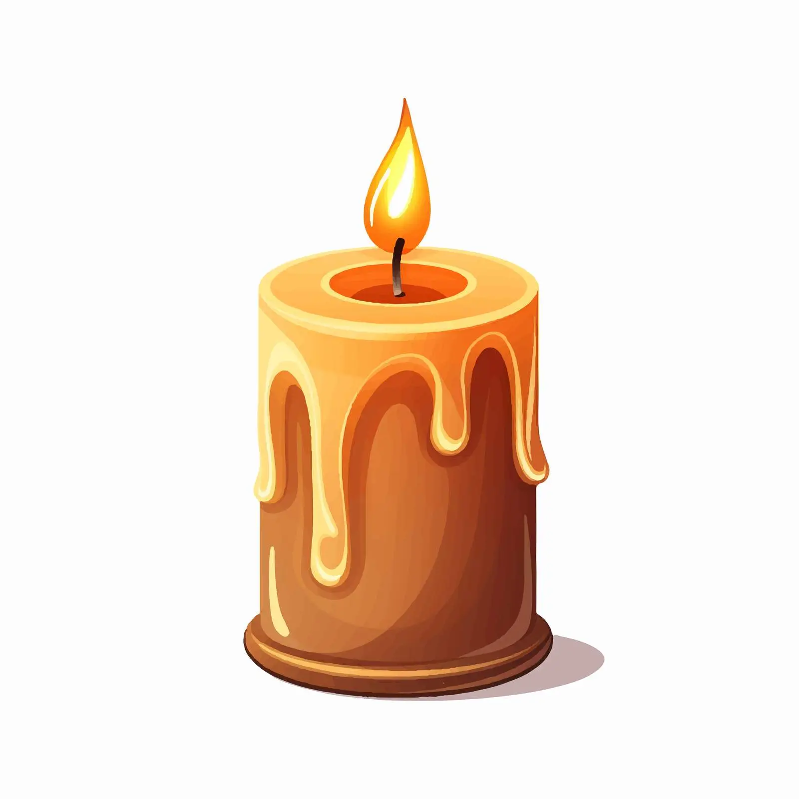 Candle Vector Illustration on White Background — free download from Dotvec