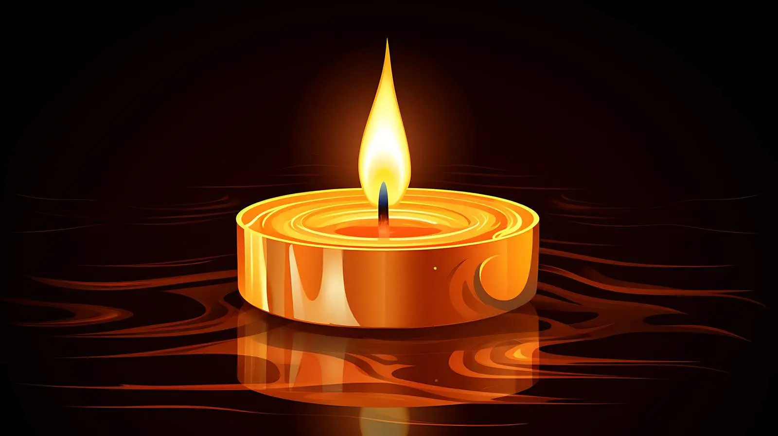 Elegant Candle Illumination on Black Background — free download from Dotvec