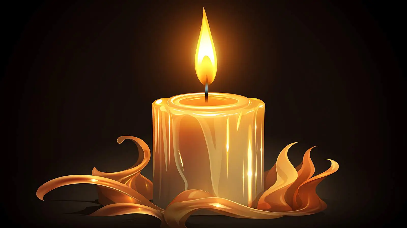 Elegant Candle Light Illustration — free download from Dotvec