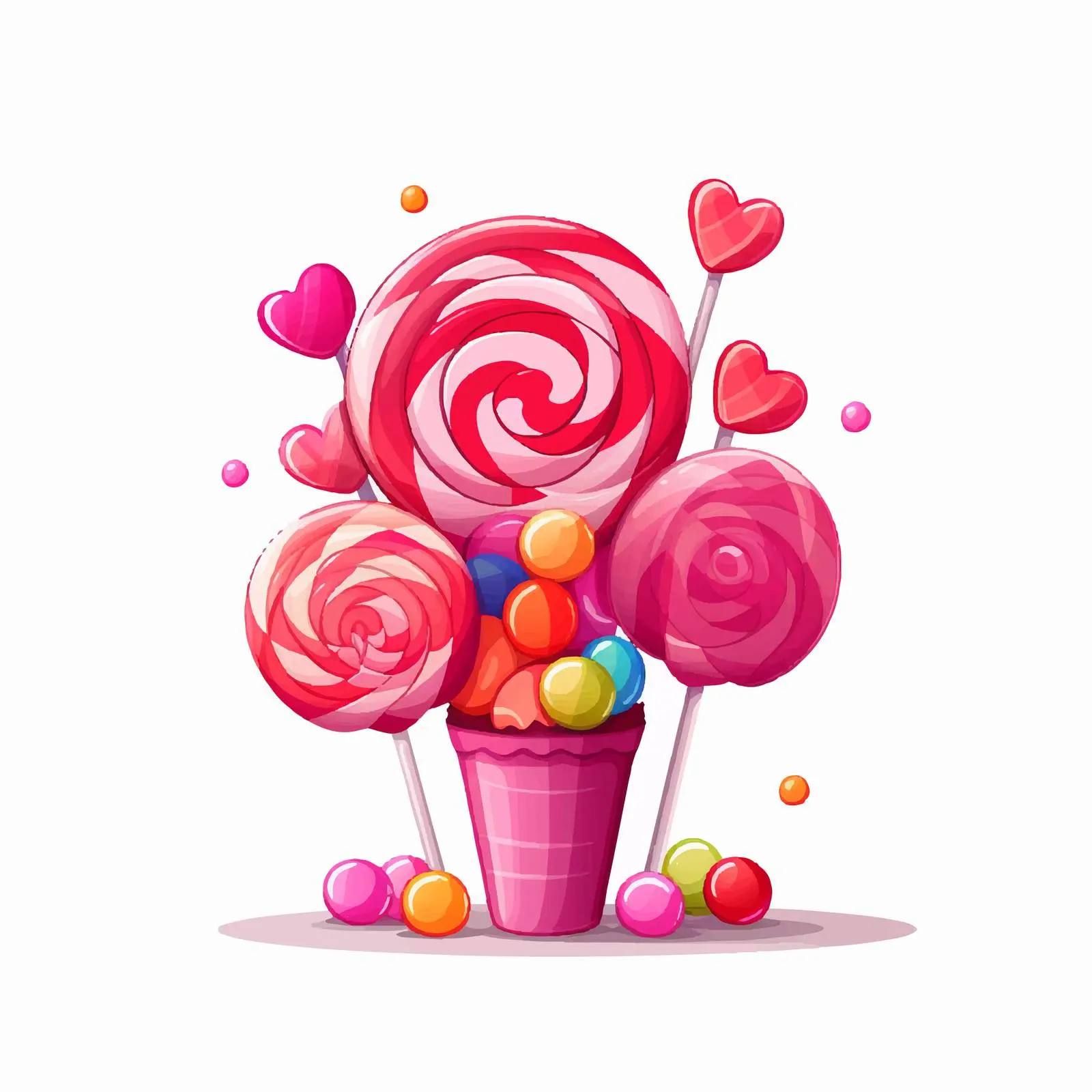 Colorful Cartoon Candy Vector Illustration — free download from Dotvec