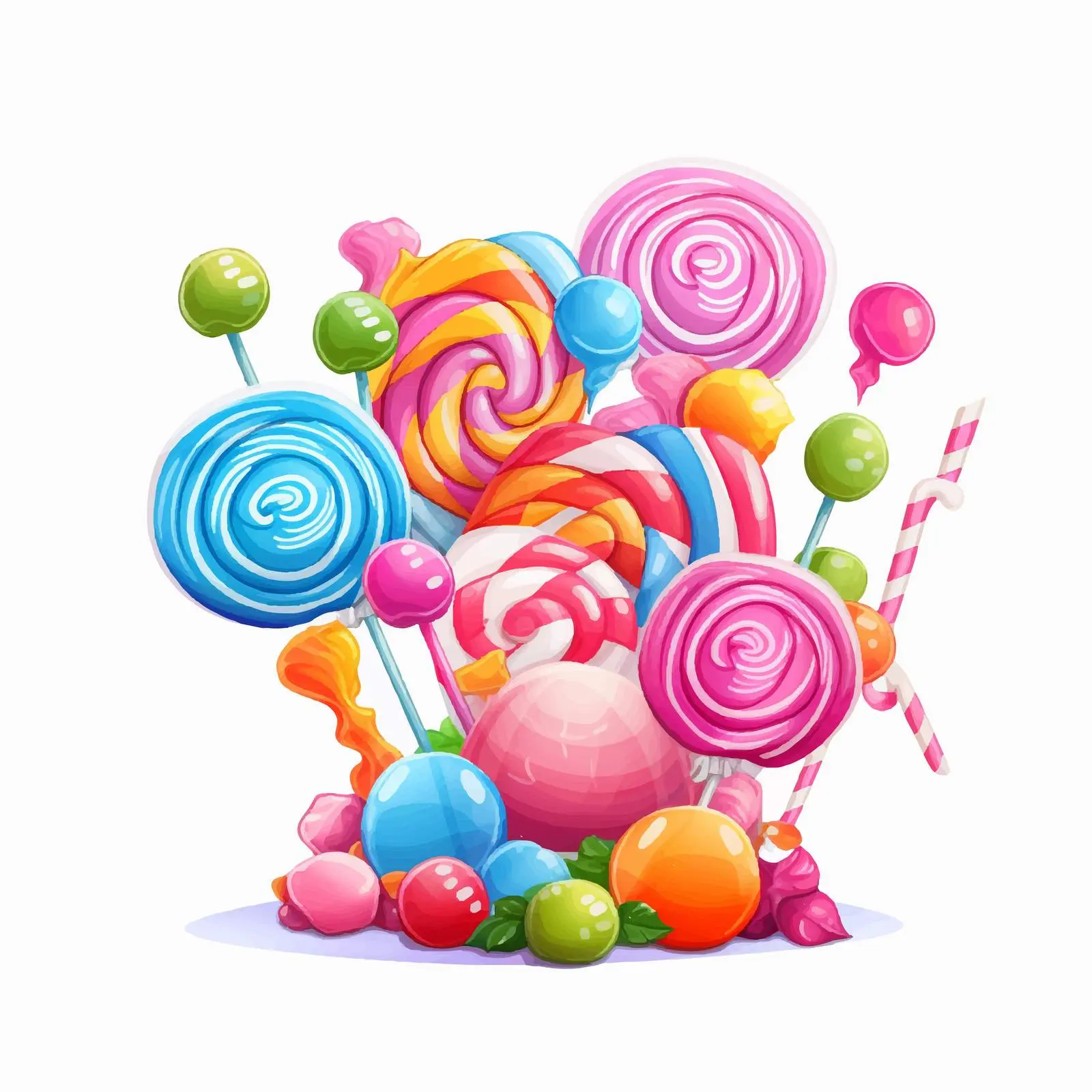 Colorful Candy Vector Illustration for Design Projects — free download from Dotvec