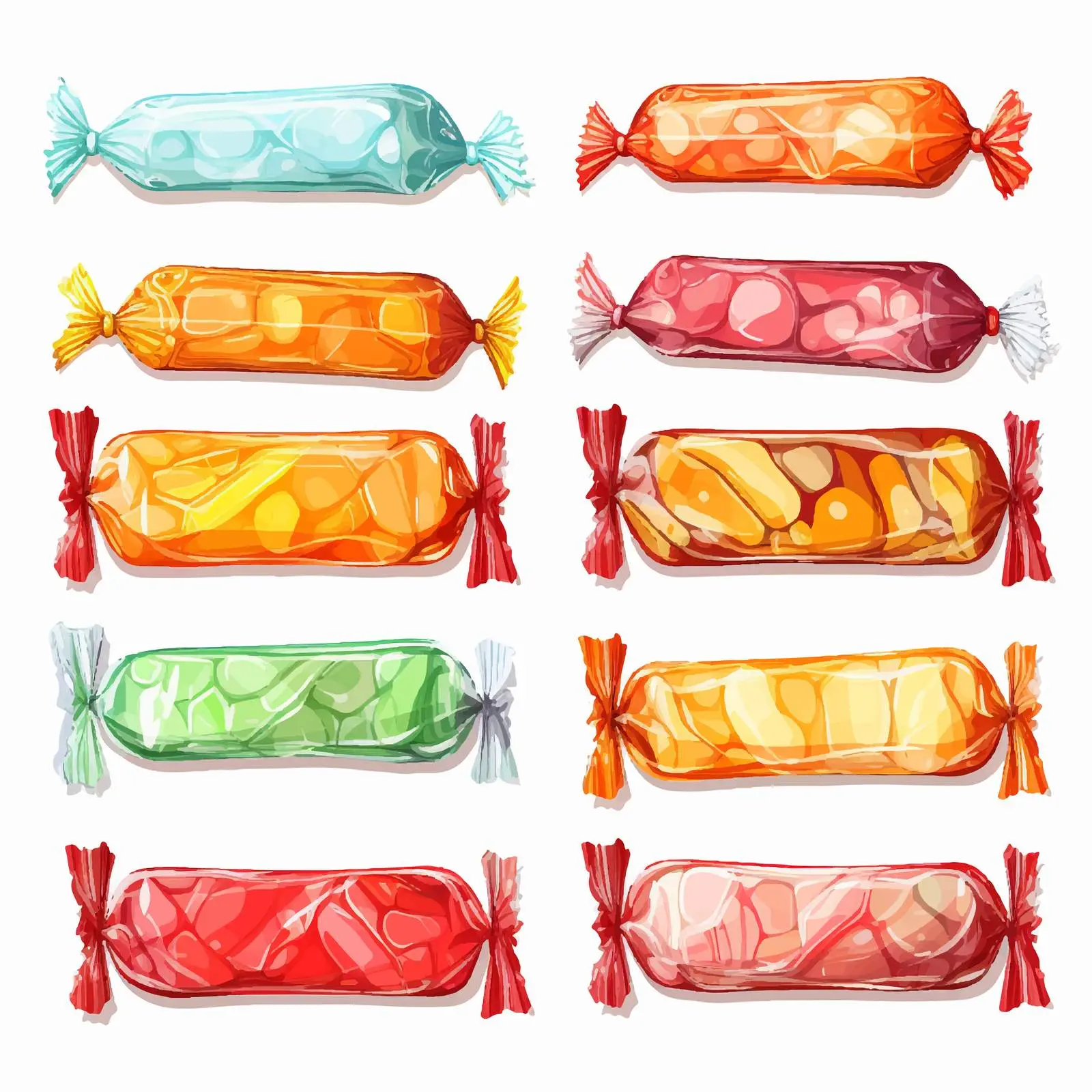 Candy Wrapper Vector Illustration on White Background — free download from Dotvec
