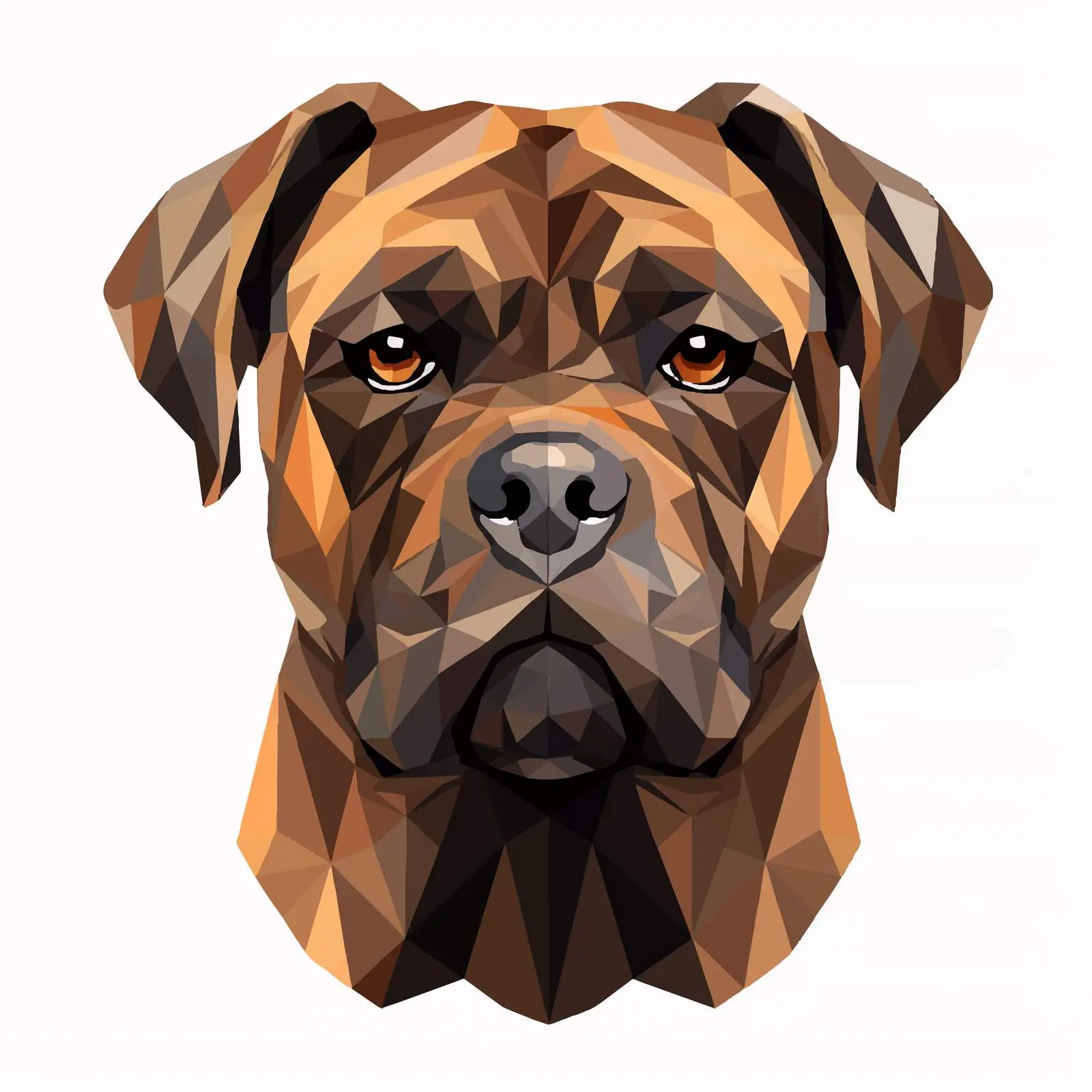 Low Poly Cane Corso Dog Vector Design — free download from Dotvec