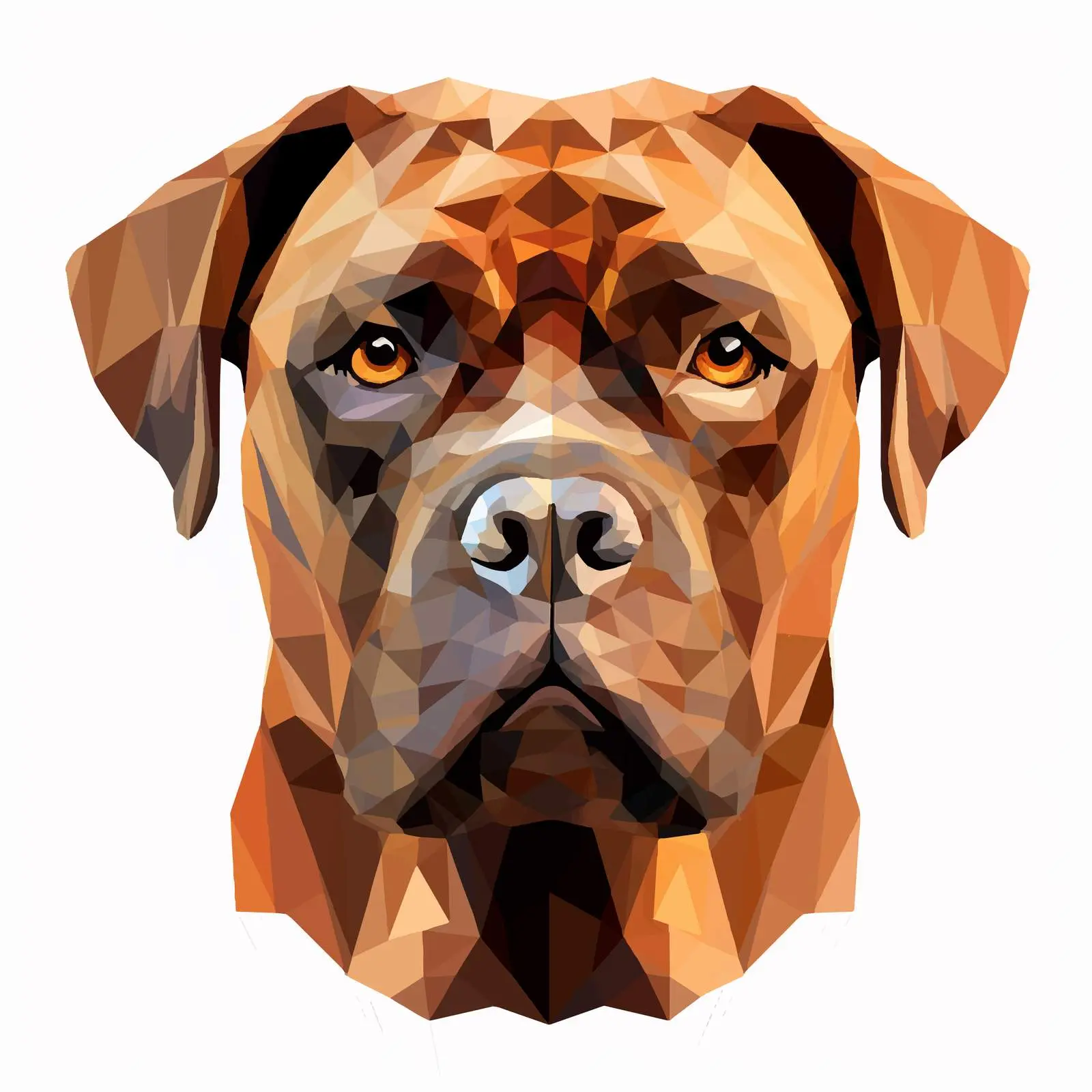 Low Poly Cane Corso Vector Design — free download from Dotvec