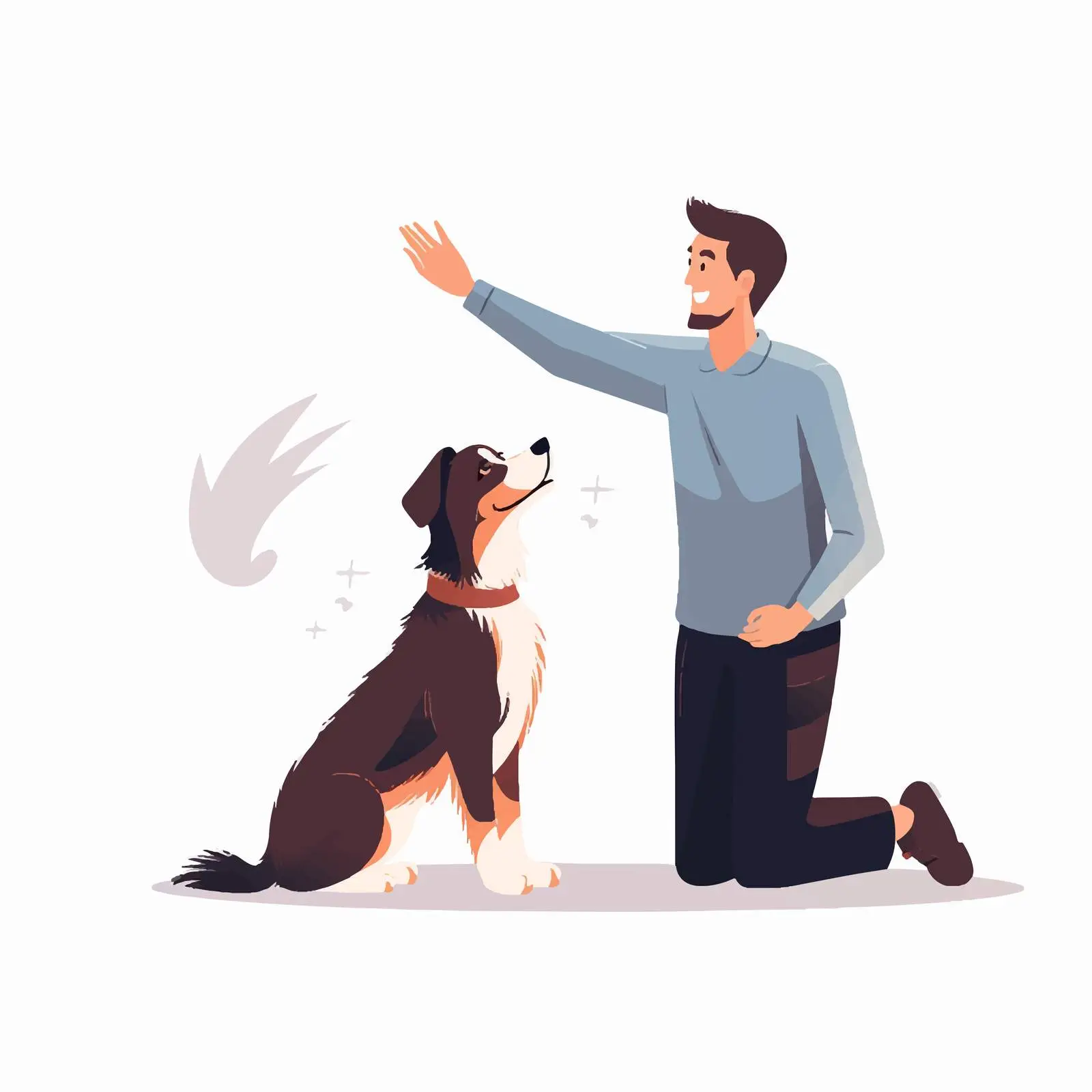 Canine Trainer Assisting Dog Owner with Commands – free obedience image from Dotvec