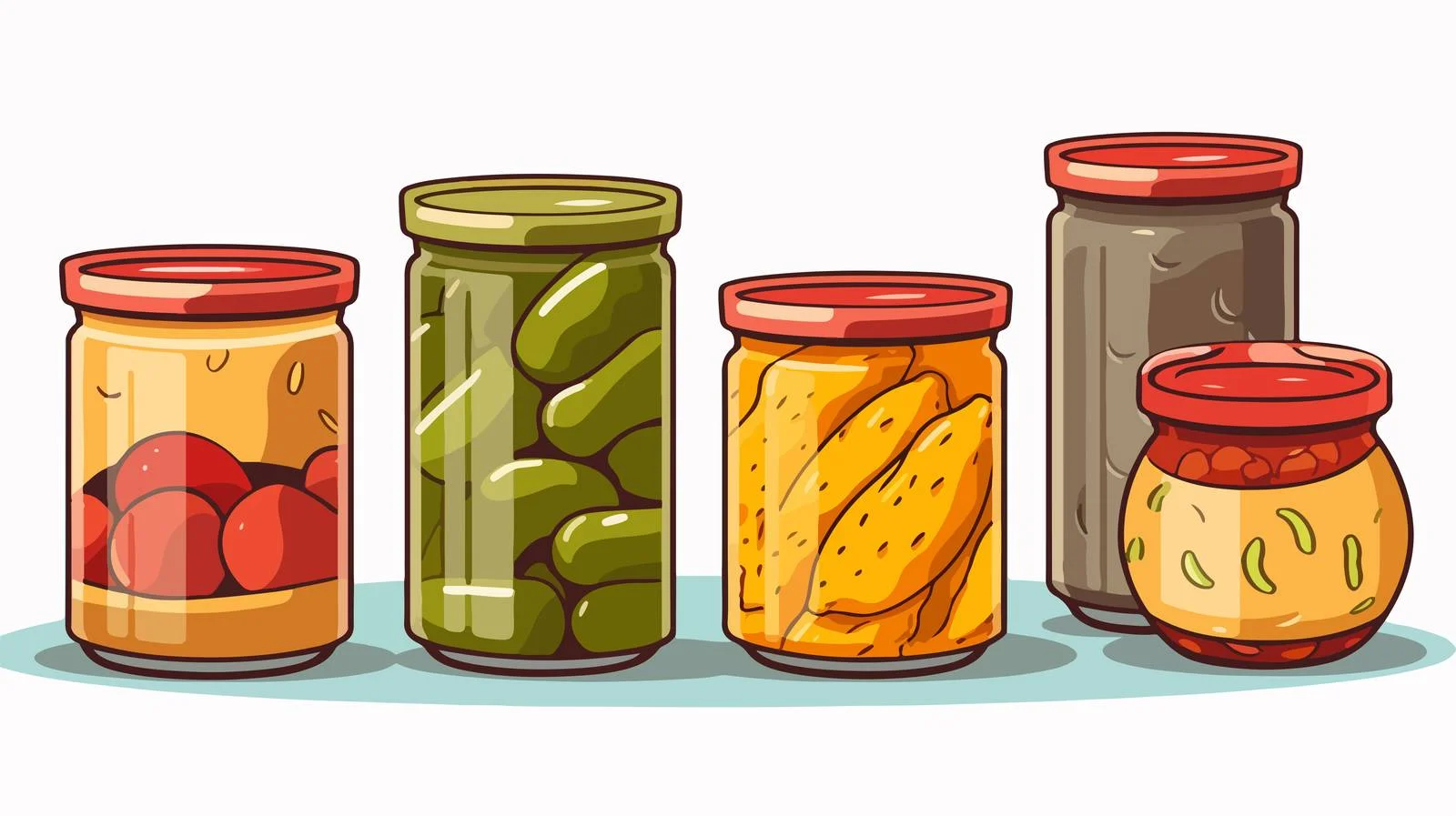 Canned Food Cartoon Vector Illustration — free download from Dotvec