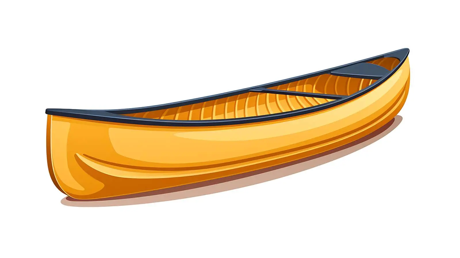 Canoe 3D Shape Vector Illustration — free download from Dotvec