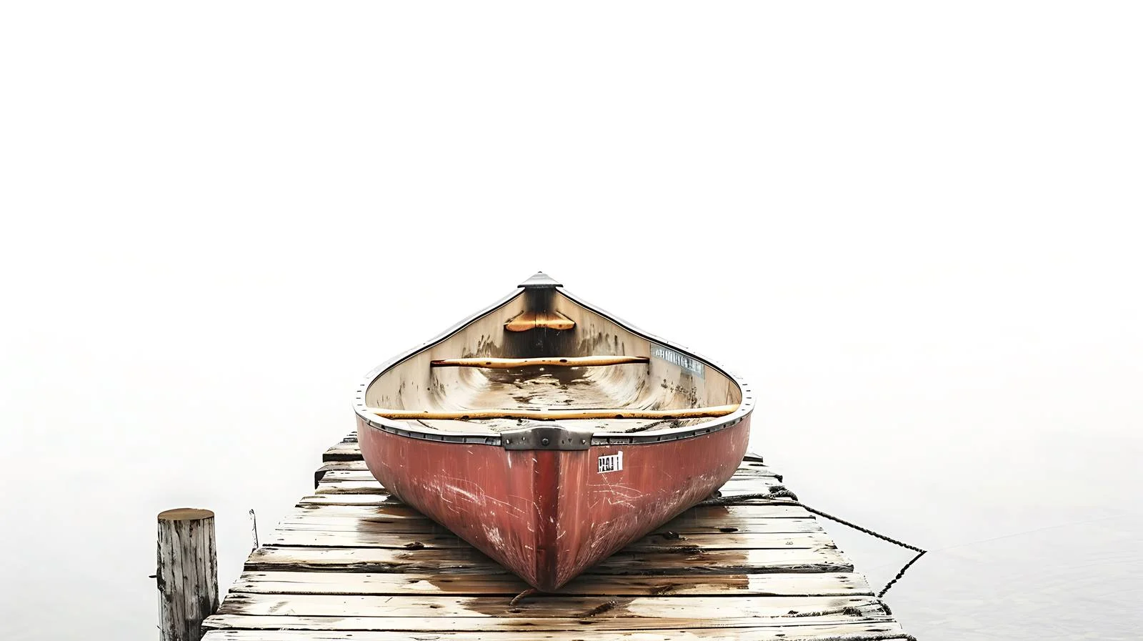 Serene Canoe Moored at Northern Minnesota Lake — free download from Dotvec