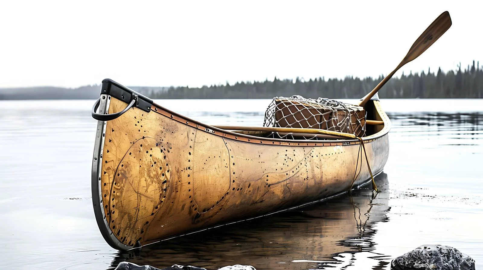 Exploration by Canoe on Northern Lake — free download from Dotvec