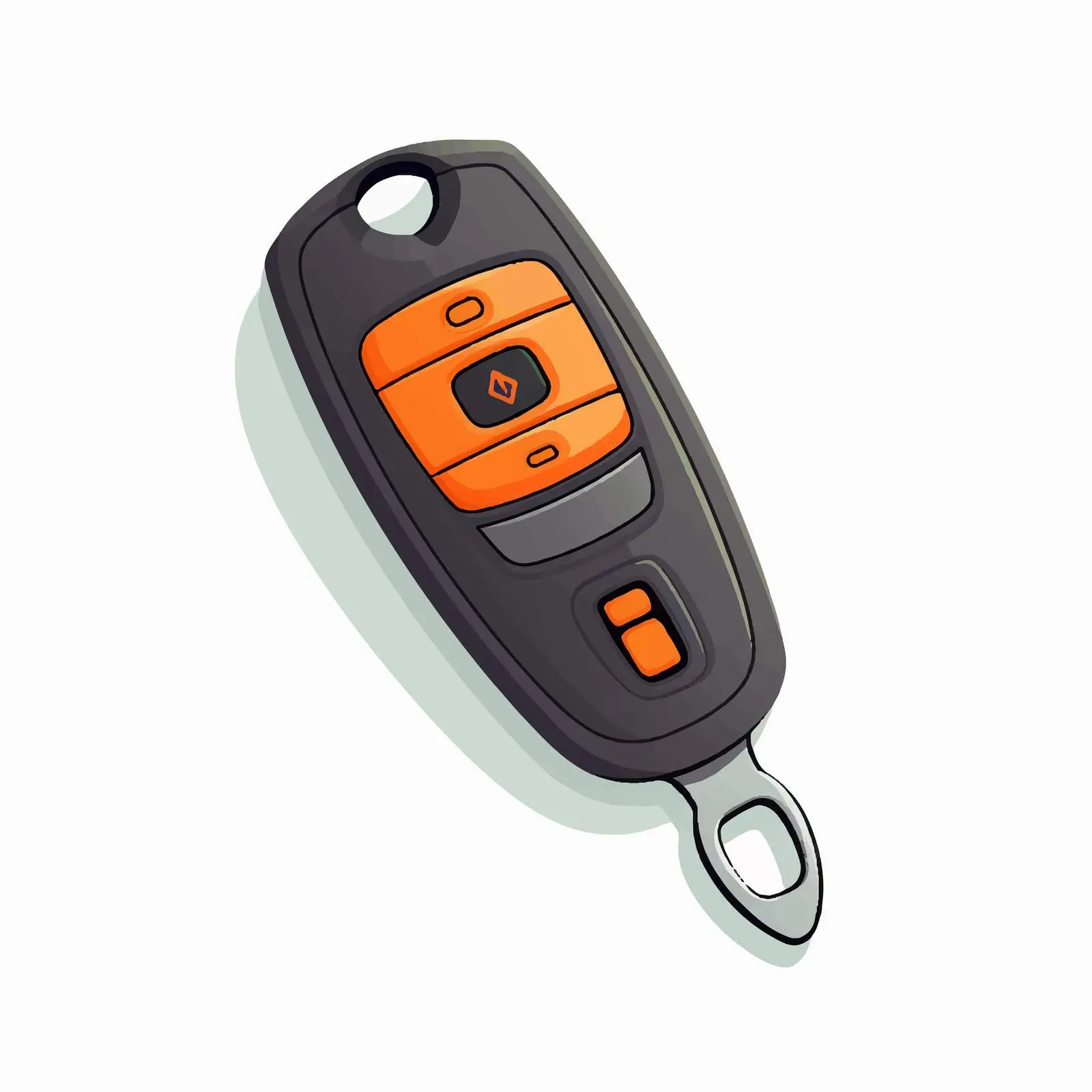 Car Key with Remote Control Keychain — free download from Dotvec