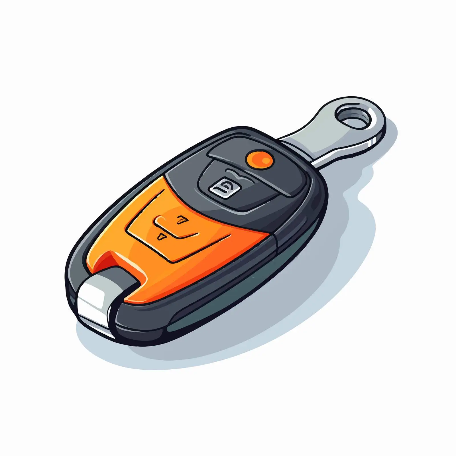 Car Key with Remote Control Vector Design — free download from Dotvec