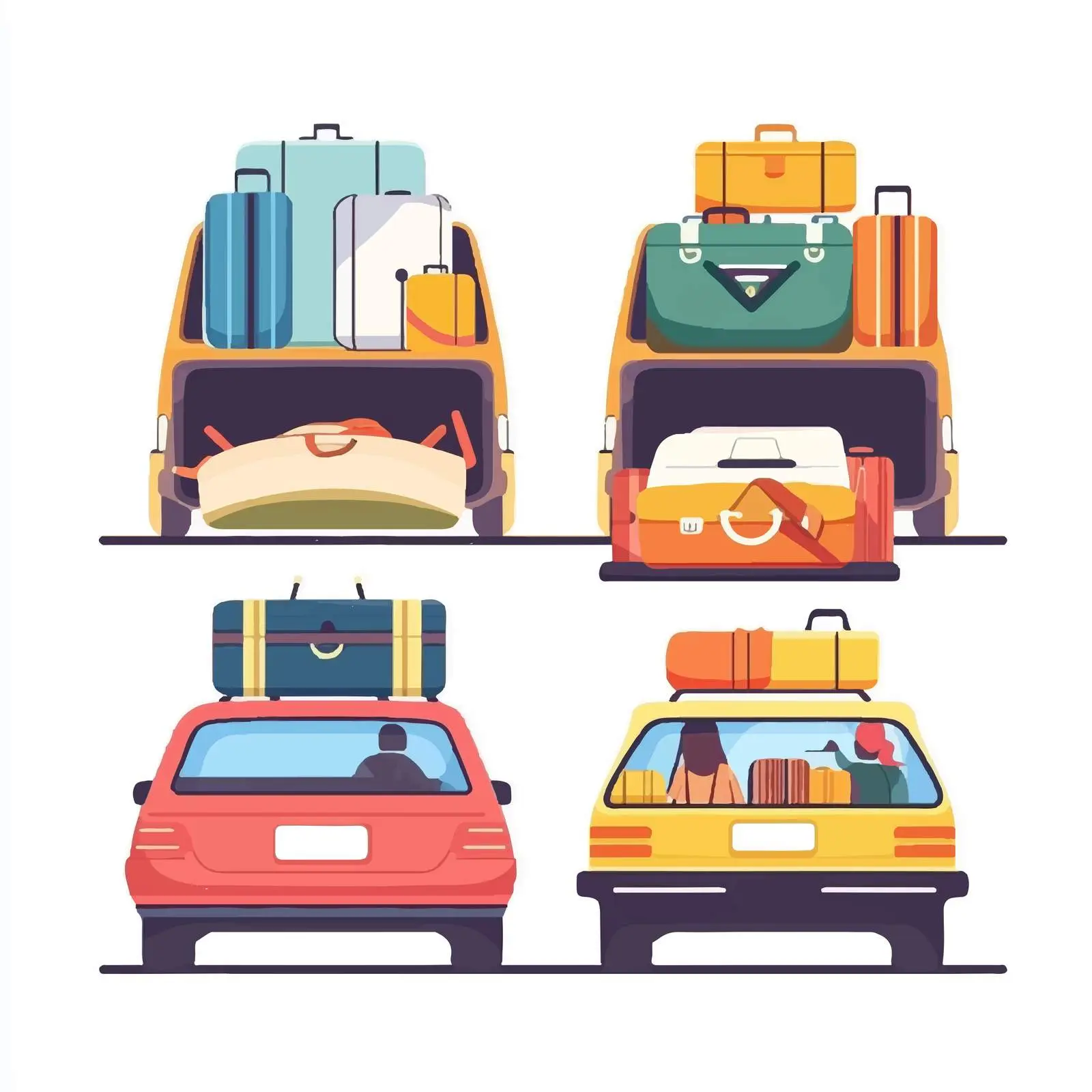 Car Trunk Baggage and Luggage View — free download from Dotvec