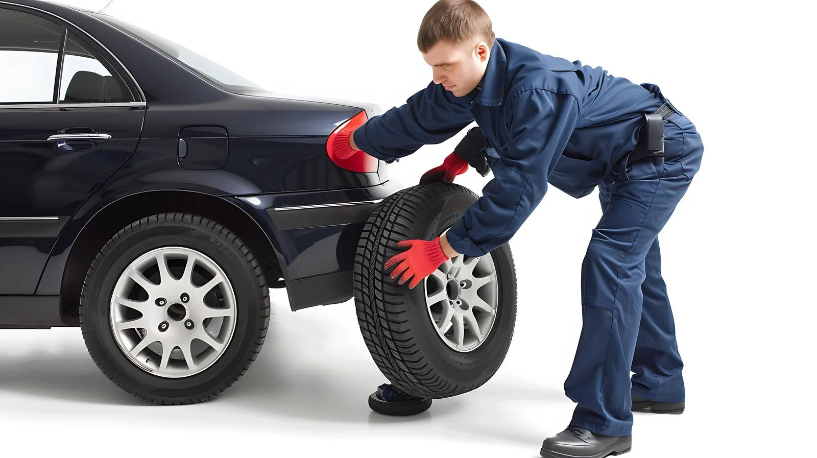 Automotive Tire Change in Workshop — free download from Dotvec