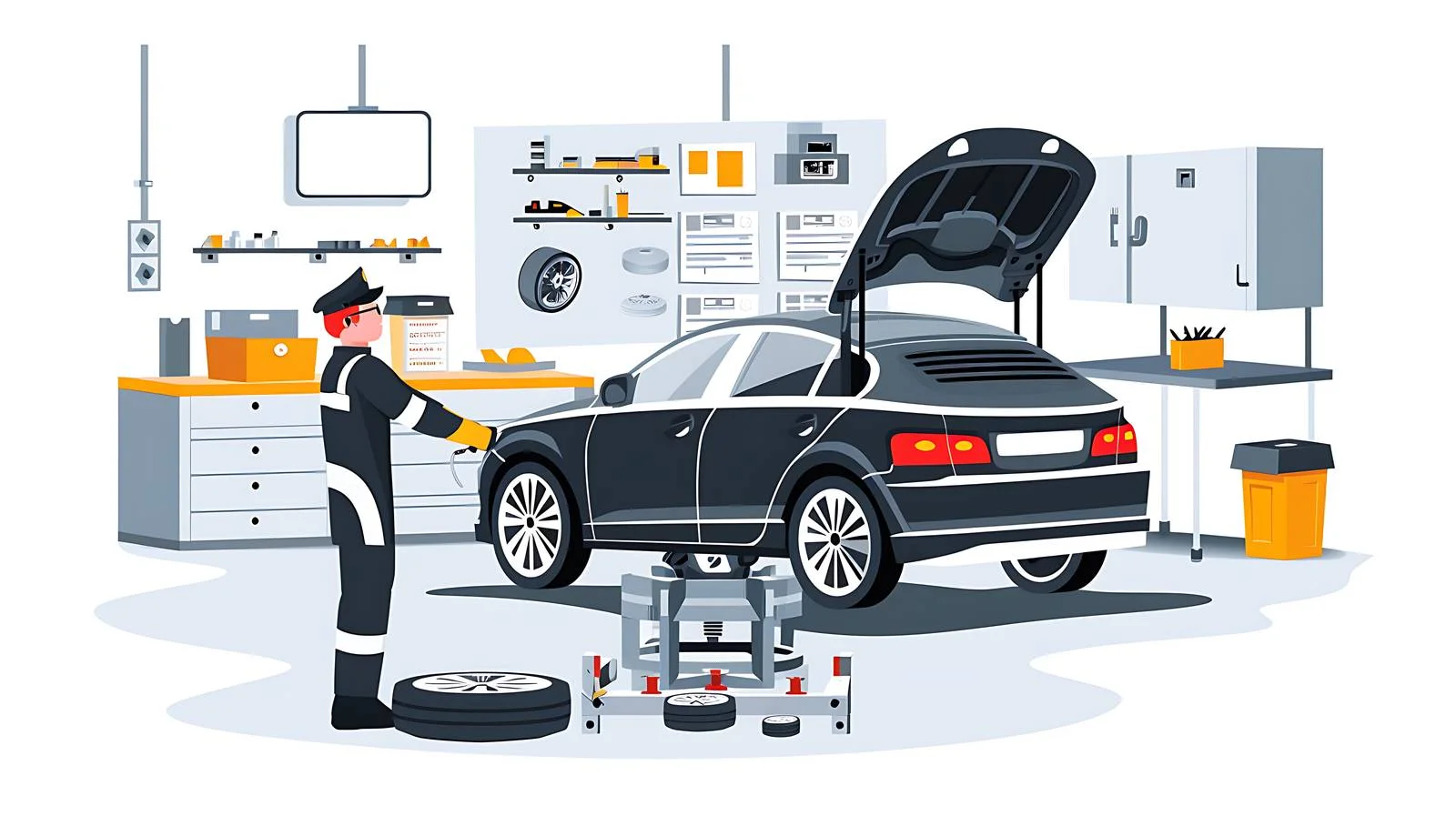 Automotive Tire Change Workshop — free download from Dotvec