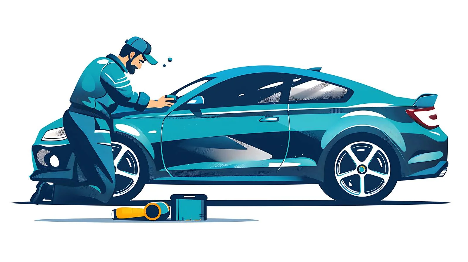 Applying Nano Coating on Car — free download from Dotvec